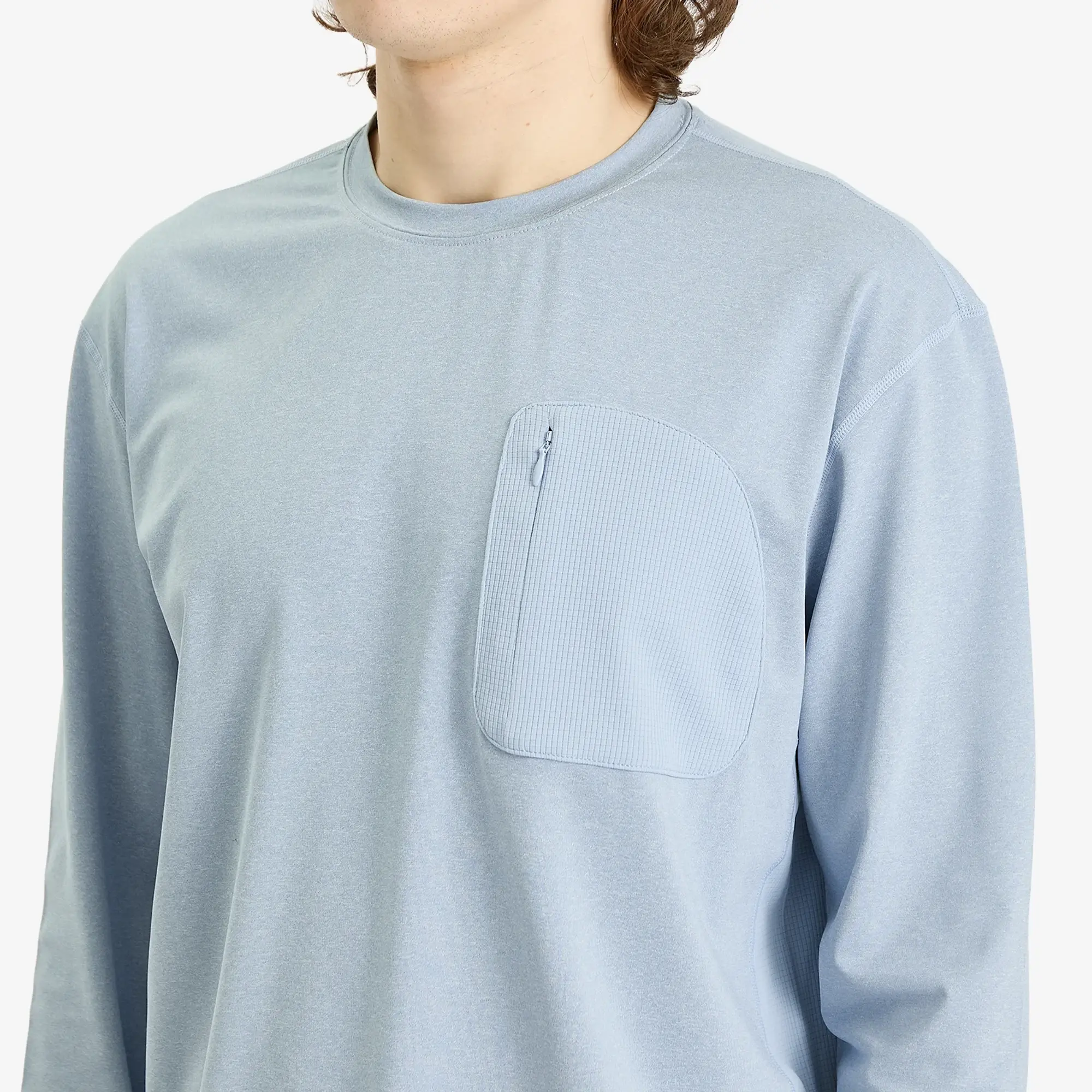 Hiking Patrol Men's Long Sleeve T-Shirt Light Blue