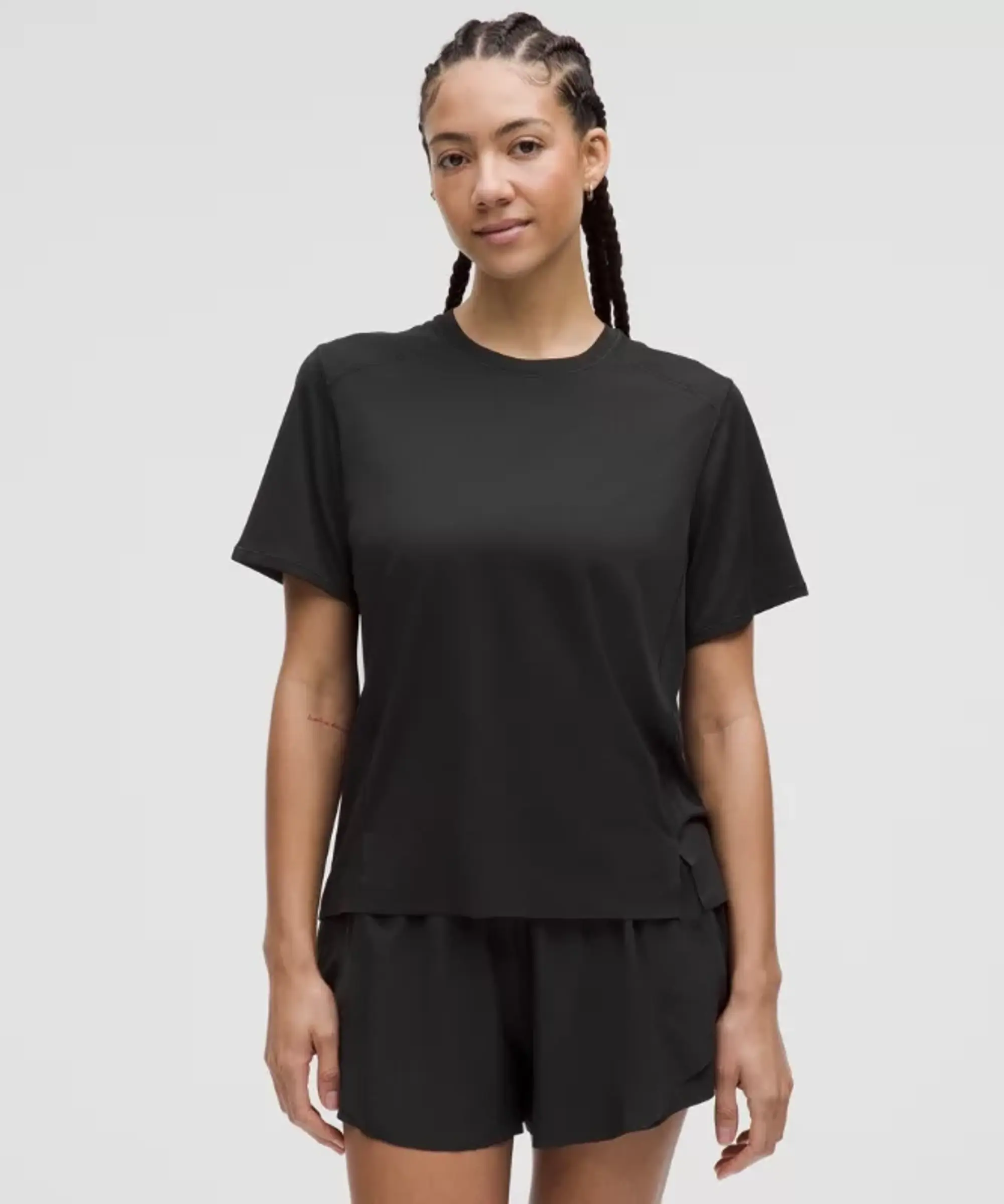 lululemon – Women's Fast and Free Short-Sleeve Shirt – Color Black – Size L