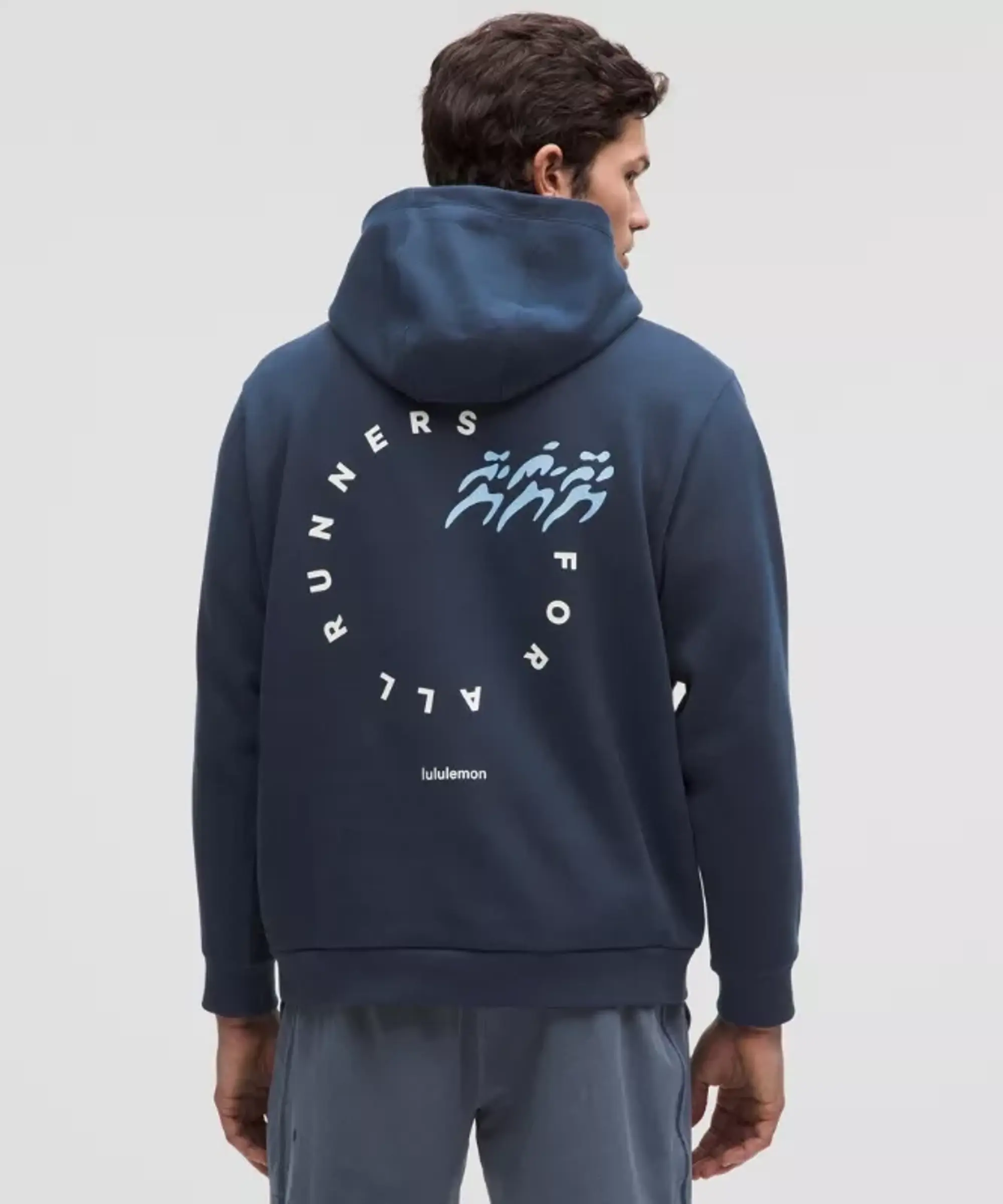 lululemon – Men's Steady State Pullover Hoodie Graphic – Color Blue – Size L