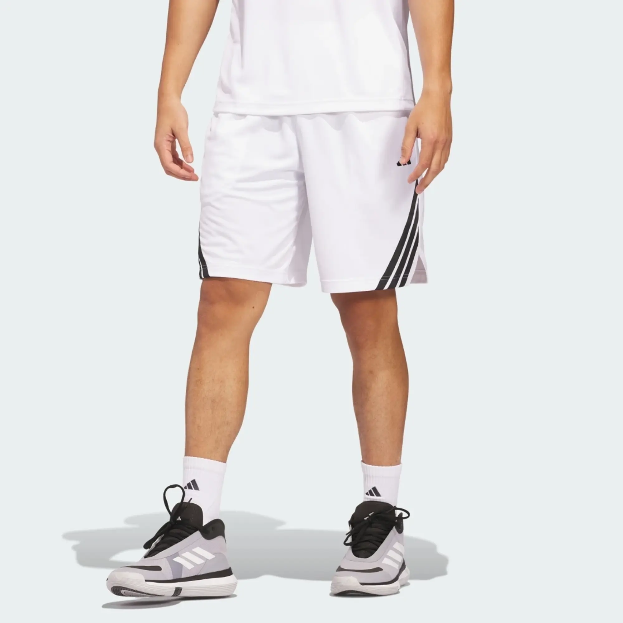 adidas Legends 3-Stripes Basketball Shorts