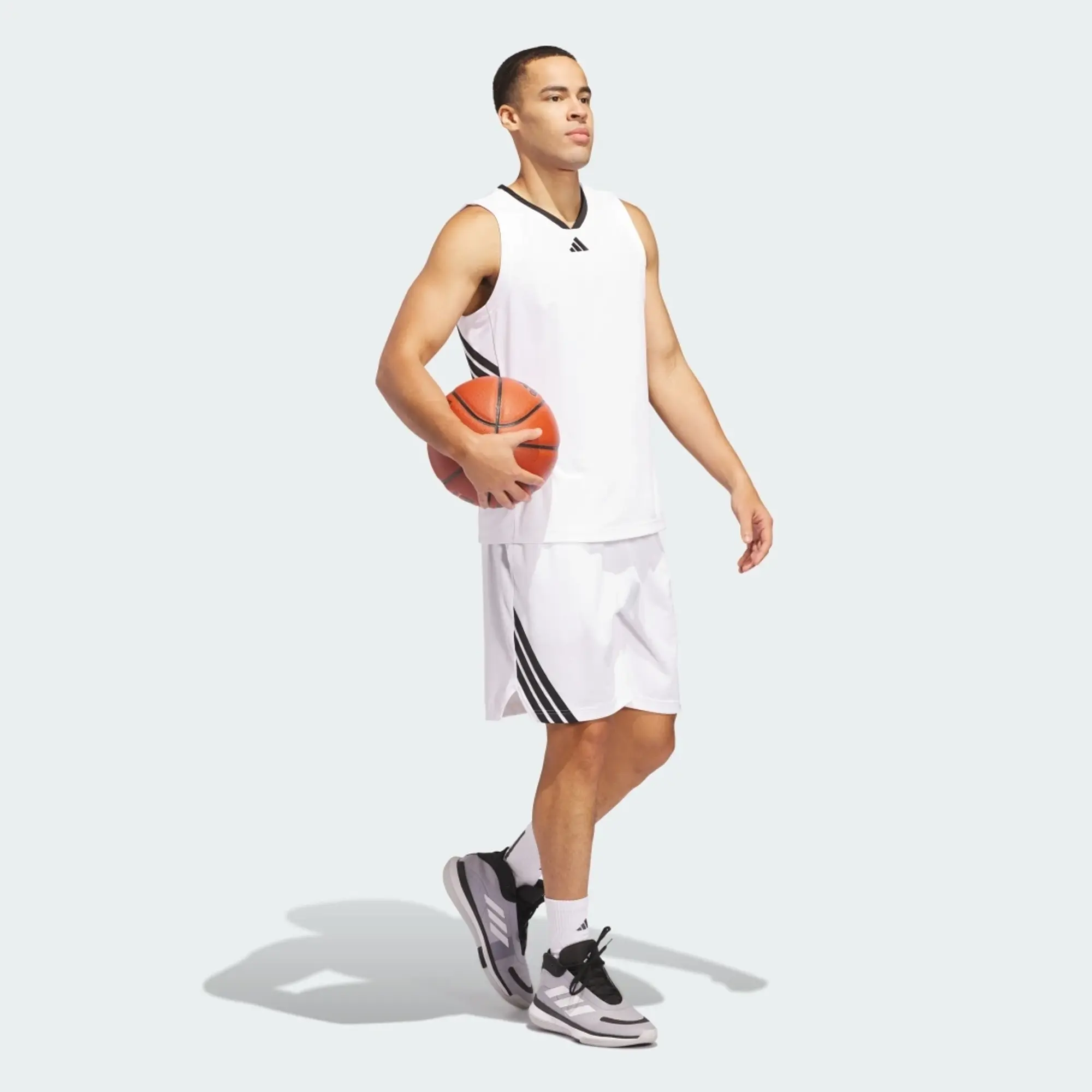 adidas Legends 3-Stripes Basketball Shorts