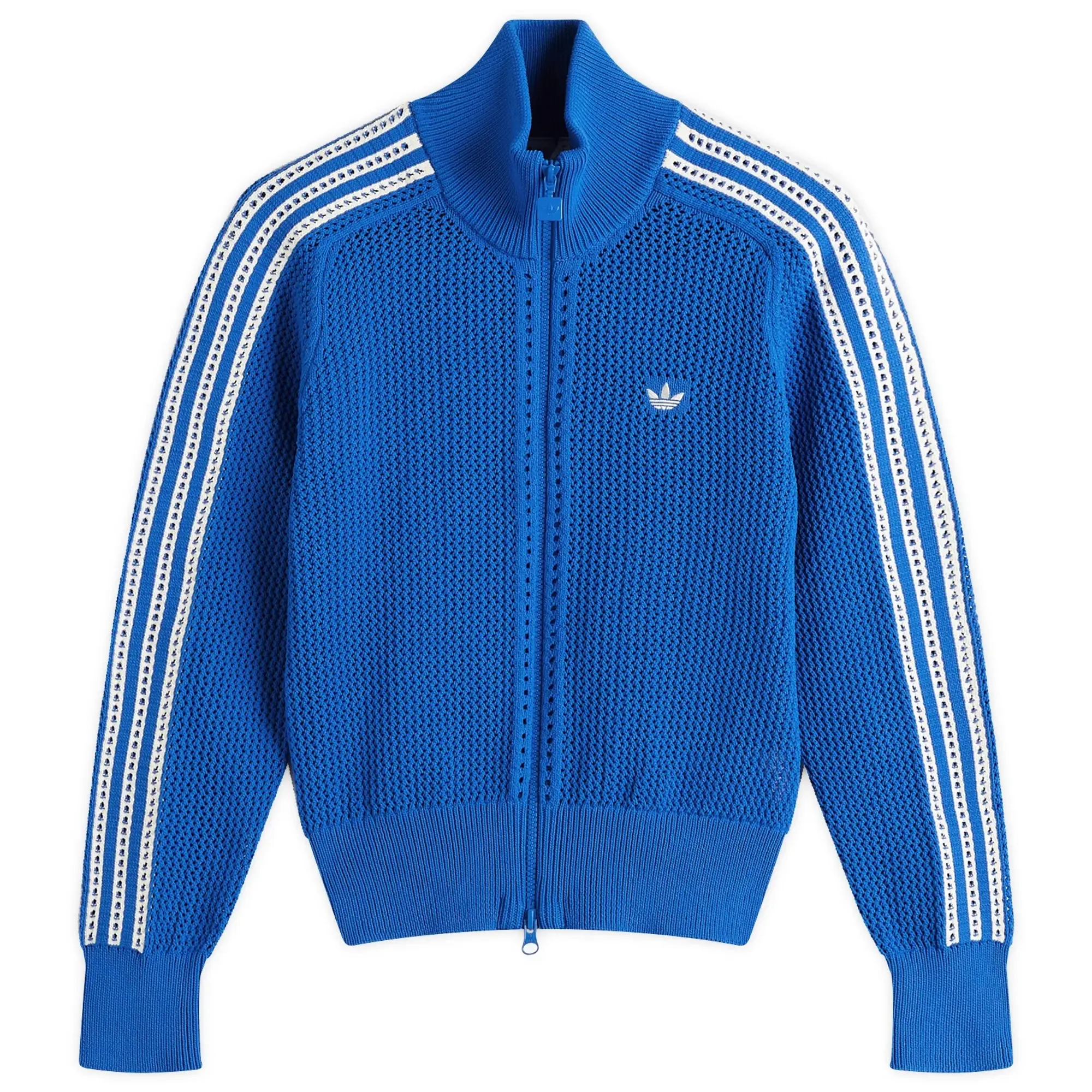 Adidas Women's Originals Premium Crochet Track Top Blue
