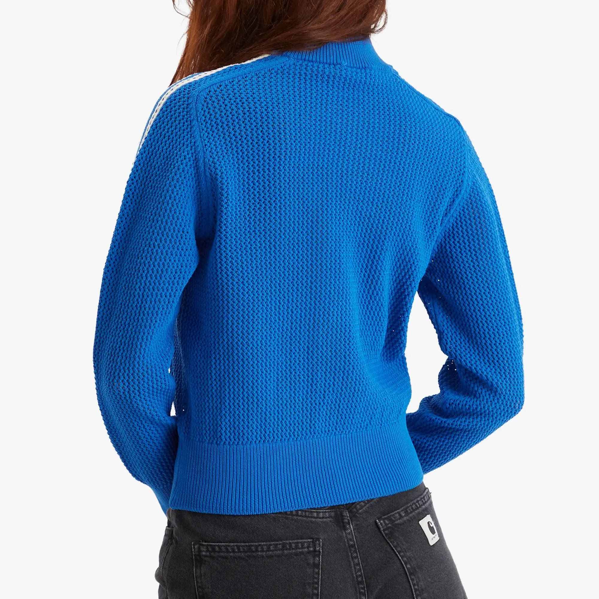 Adidas Women's Originals Premium Crochet Track Top Blue