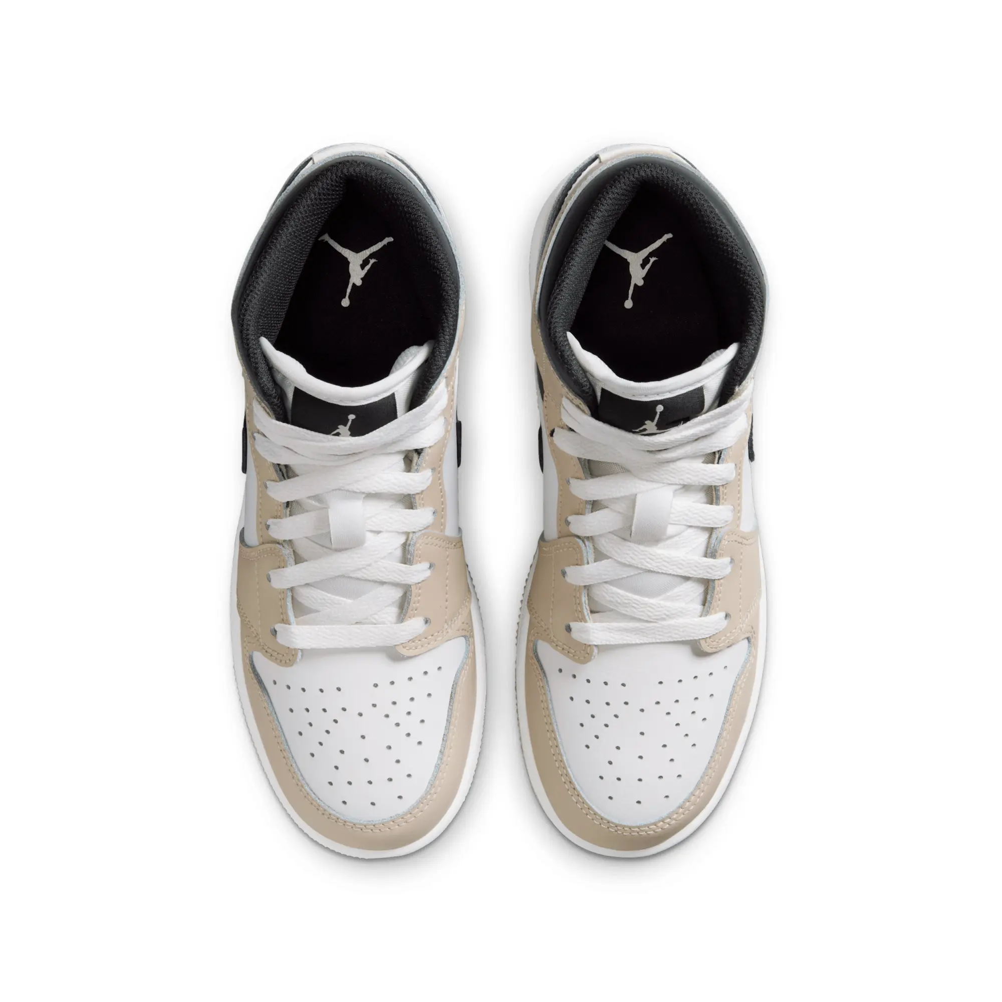 Nike Air Jordan 1 Mid Older Kids' Shoes - White