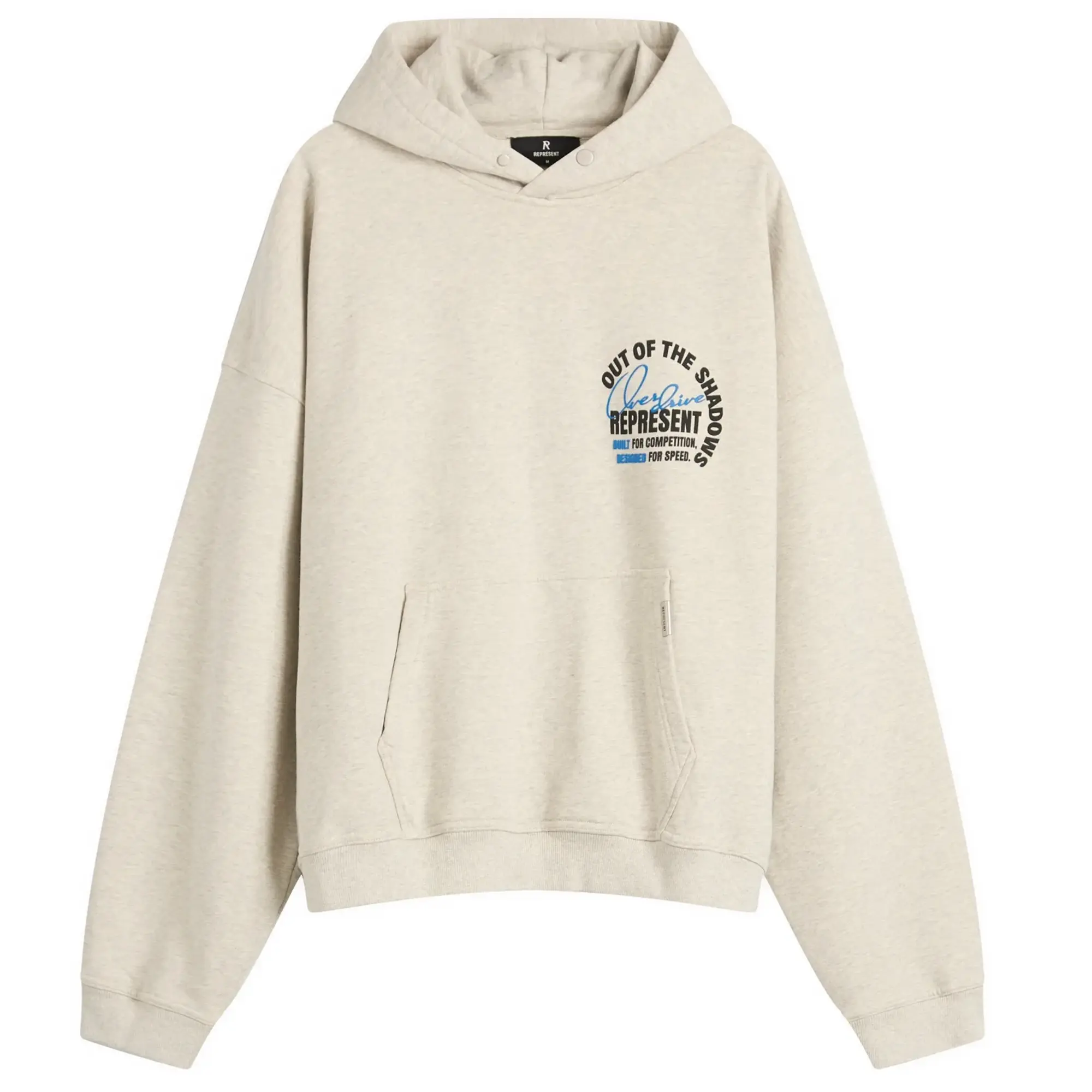 Represent Men's Out Of The Shadows Hoodie Ice Grey Marl