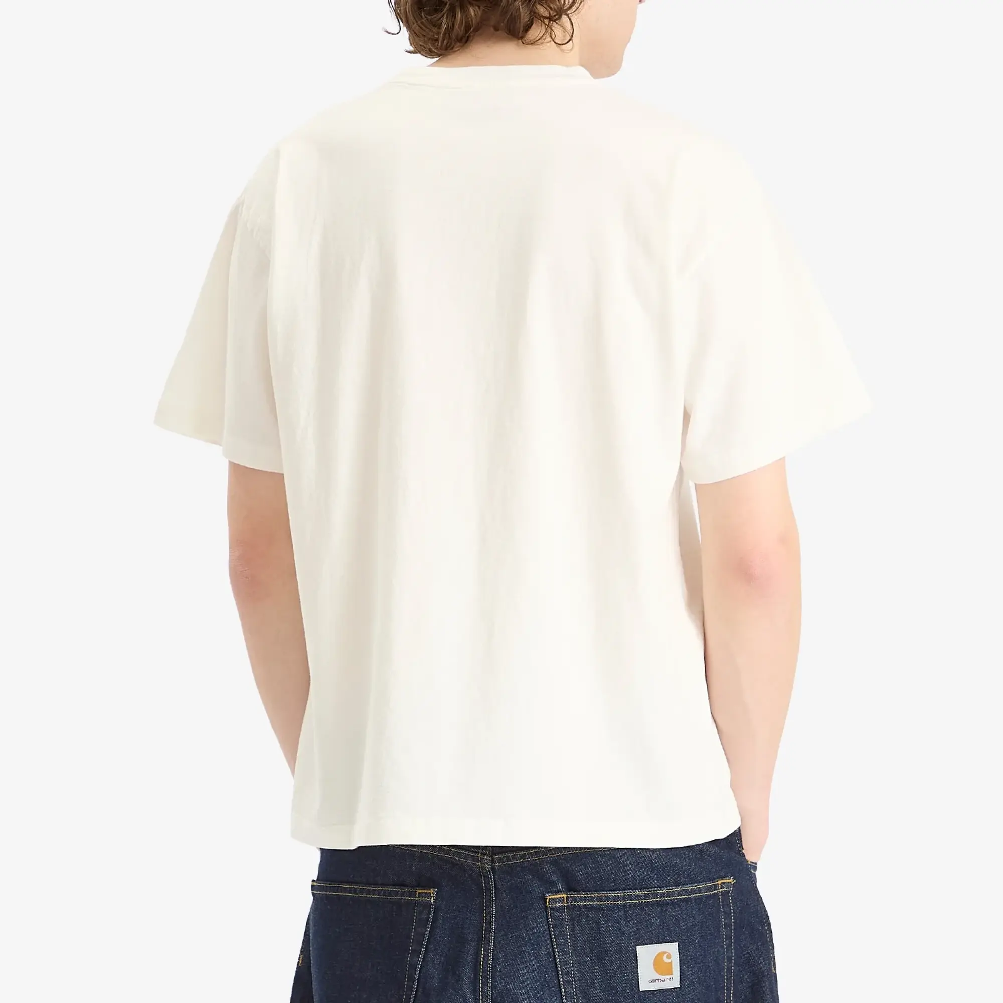 Aries Men's Faded Aries Men's Ex Amino T-Shirt Off White