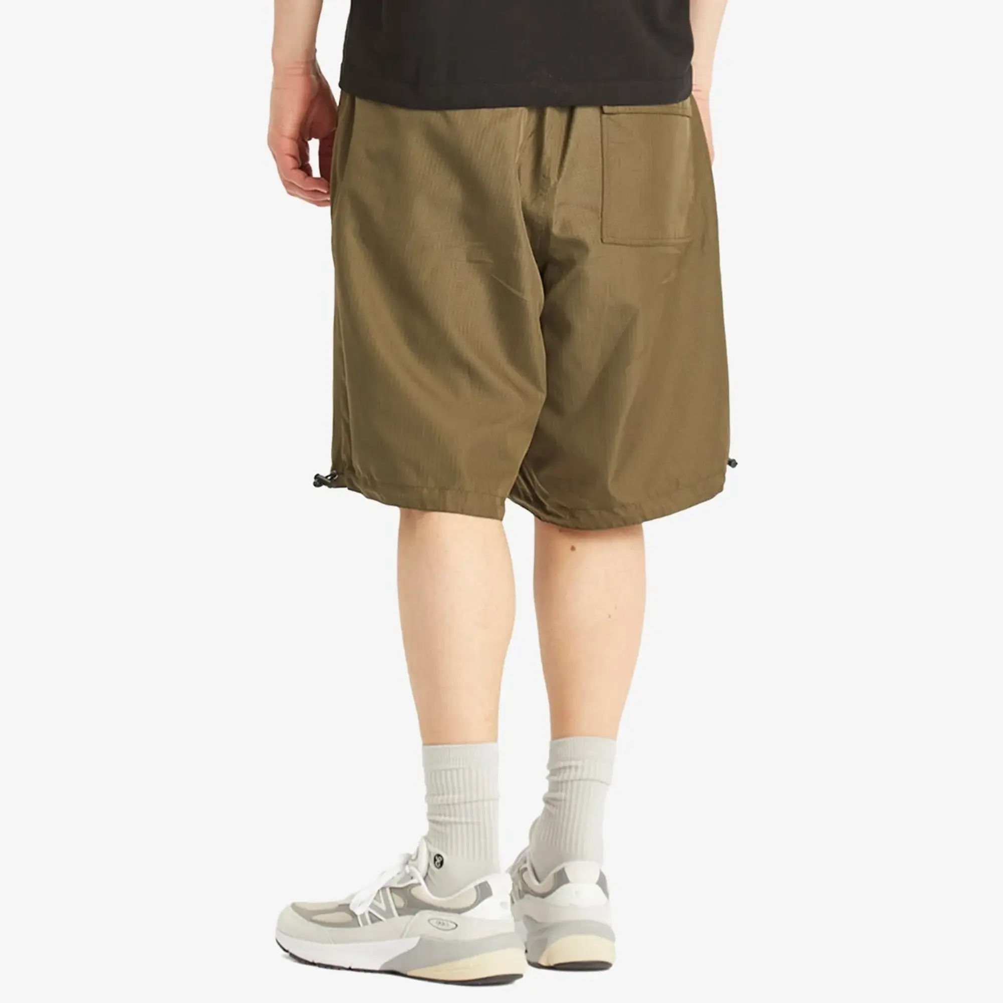 Taion Men's Military Reversible Wide Shorts Black