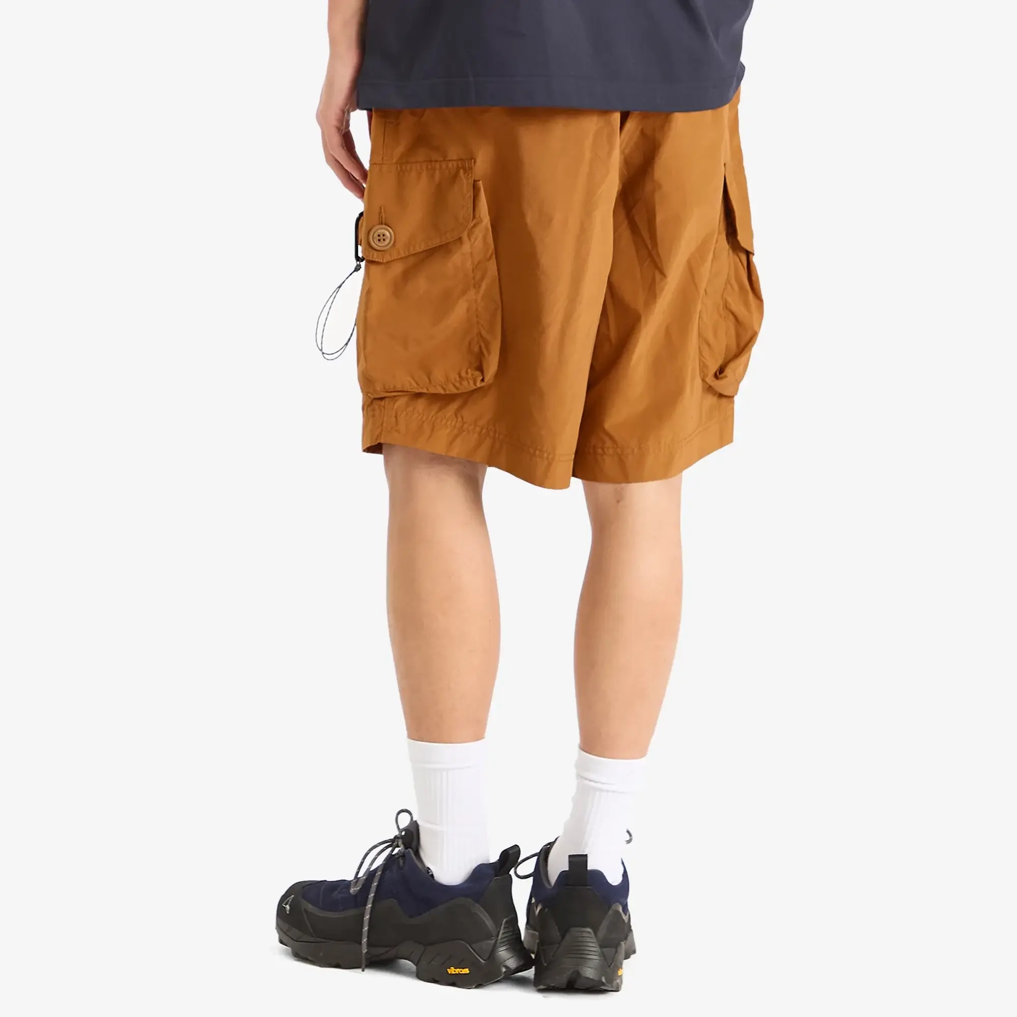 And Wander Men's Oversized Cargo Shorts Light Brown