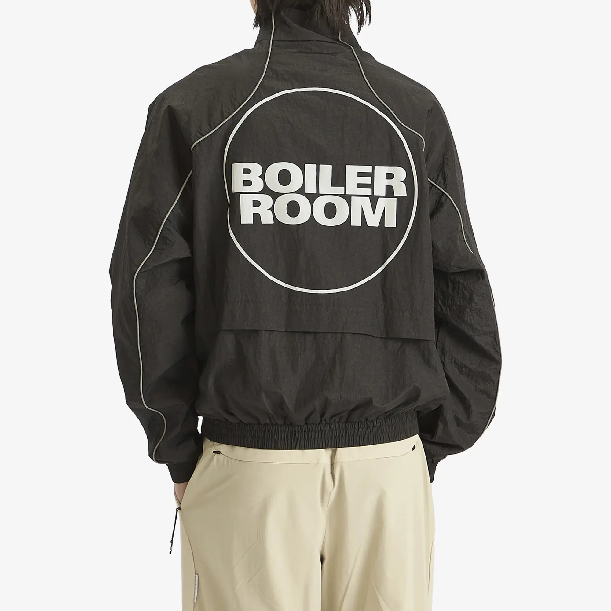 Boiler Room Men's Shell Track Jacket Black