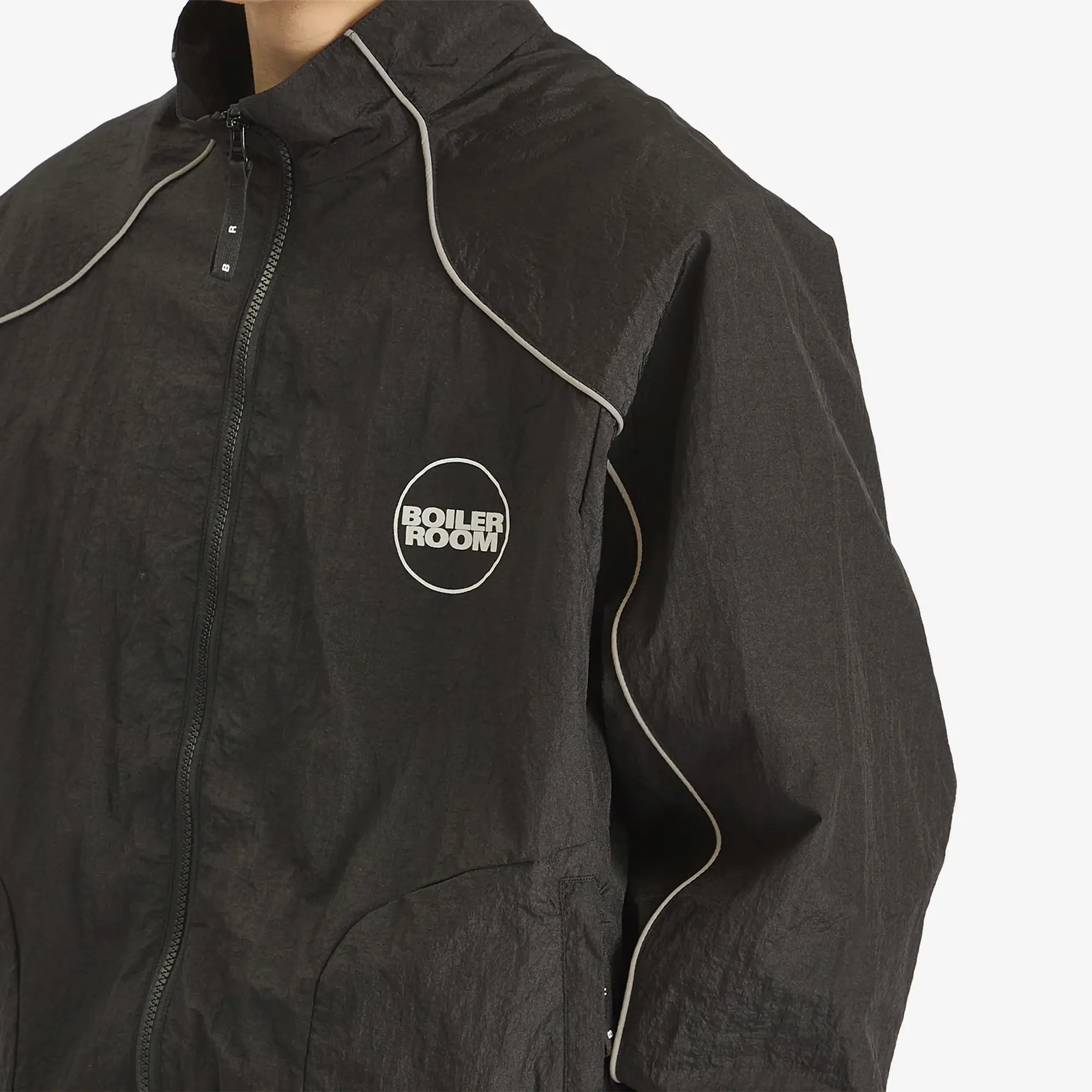 Boiler Room Men's Shell Track Jacket Black