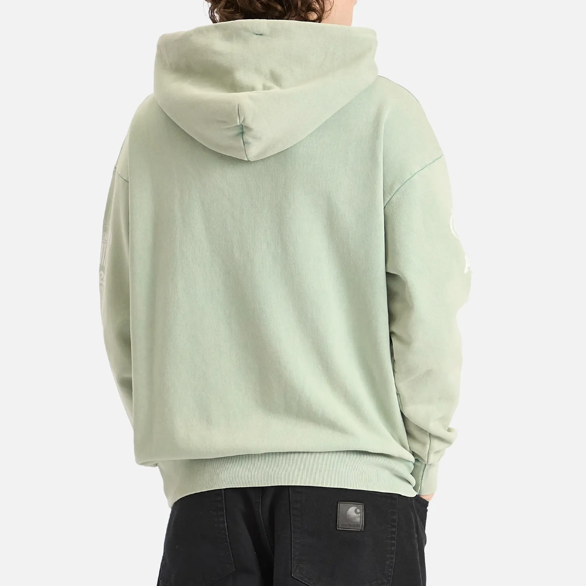 Aries Men's Aged Ancient Temple Hoodie Green