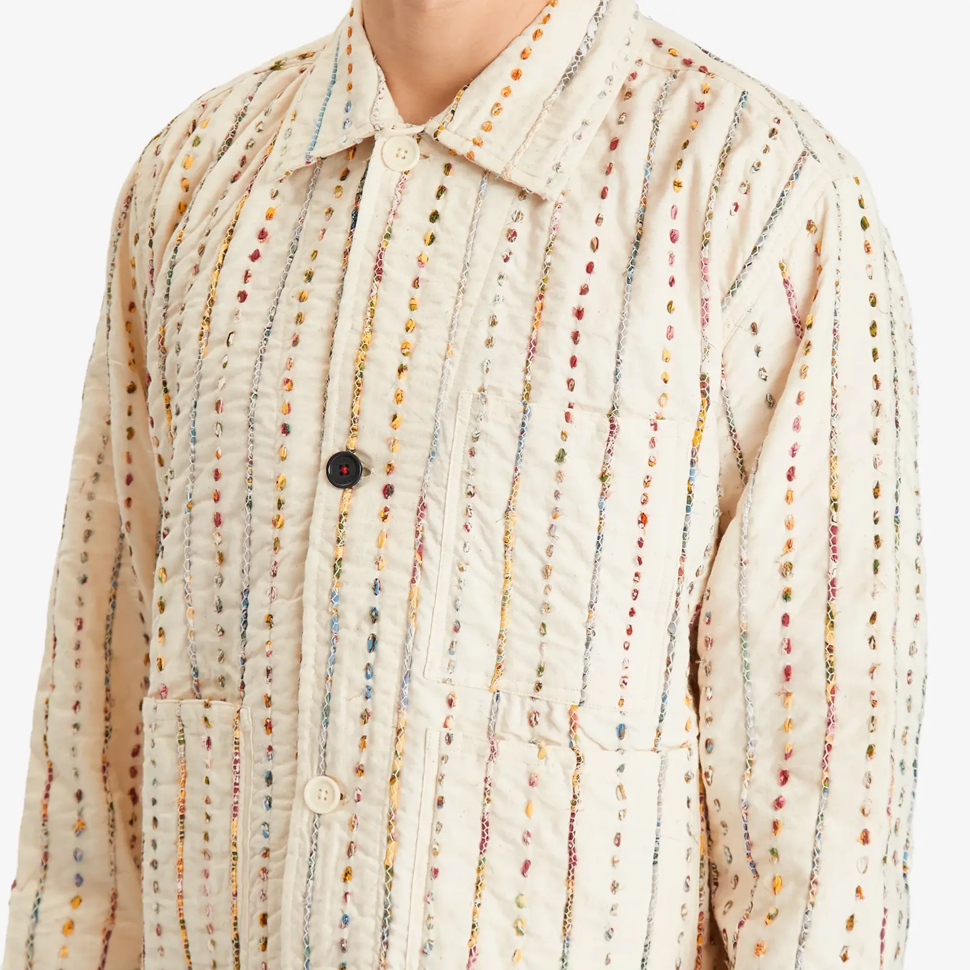 Kardo Men's Bodhi Embroidered Jacket Neutral