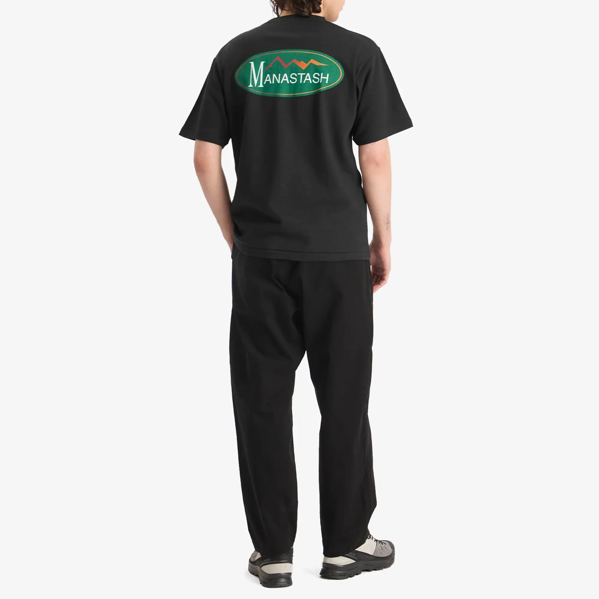 Manastash Men's Hemp Original Logo T-Shirt Black