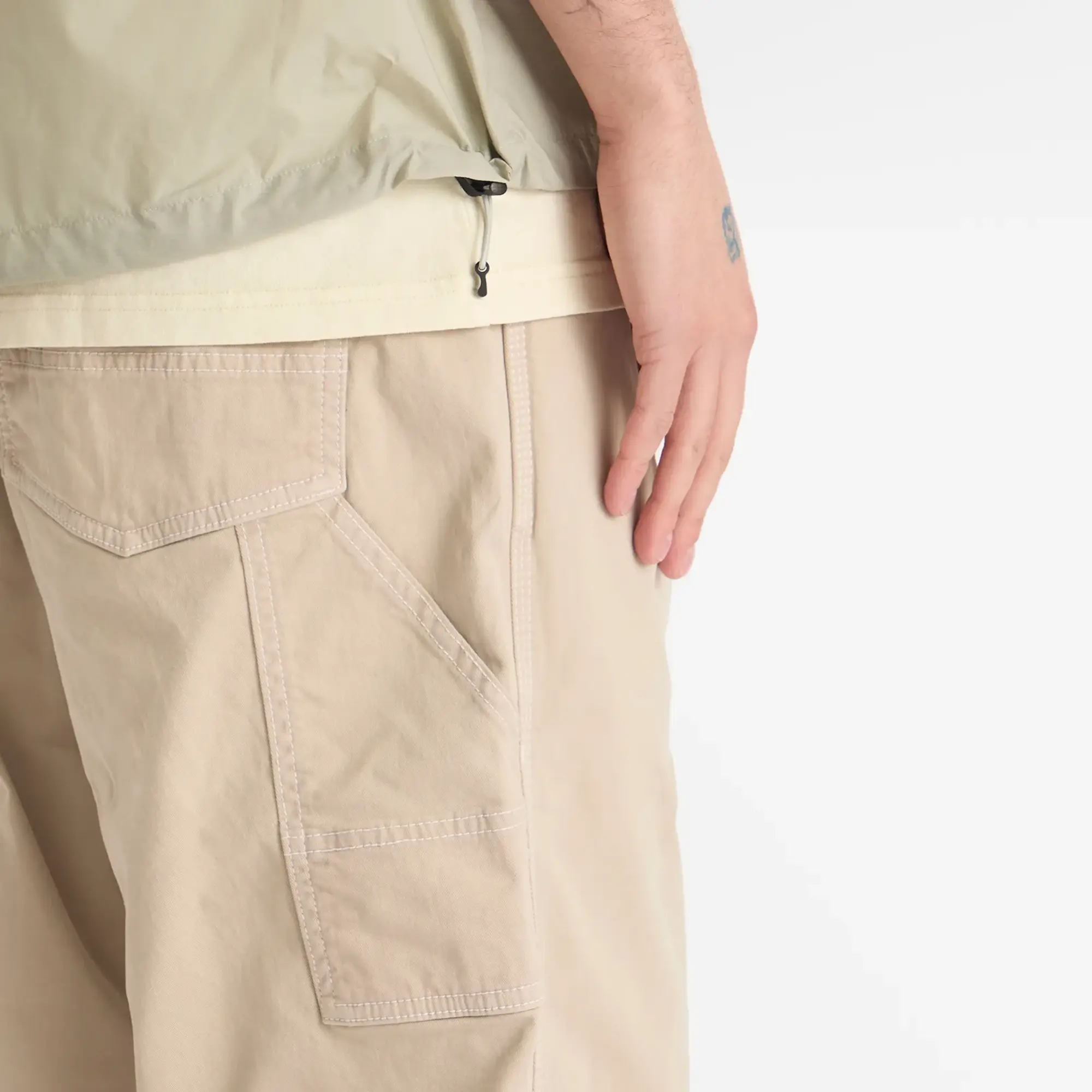 Manastash Men's Washed Color Painter Pant Light Grey