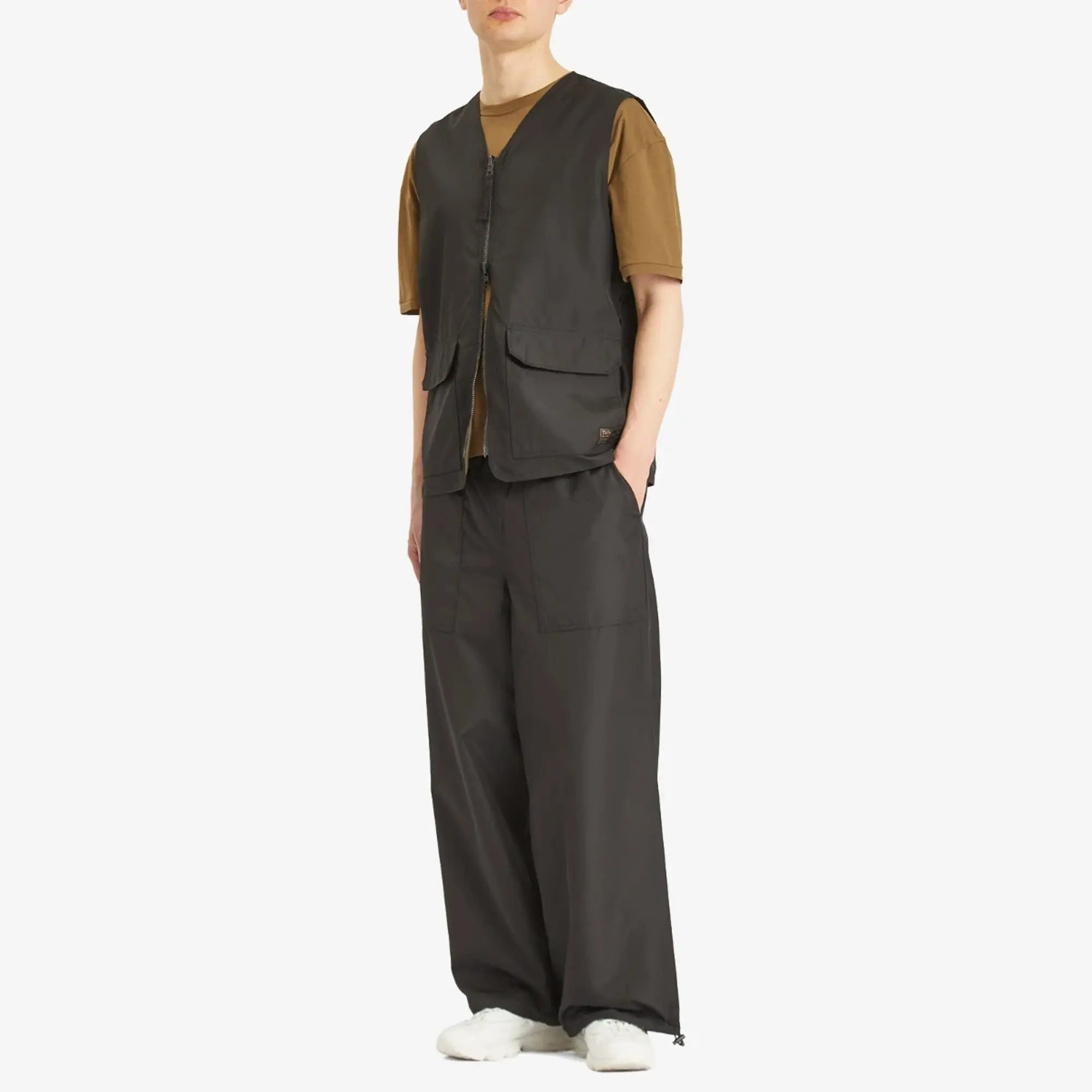 Taion Men's Military Reversible Wide Trousers Black