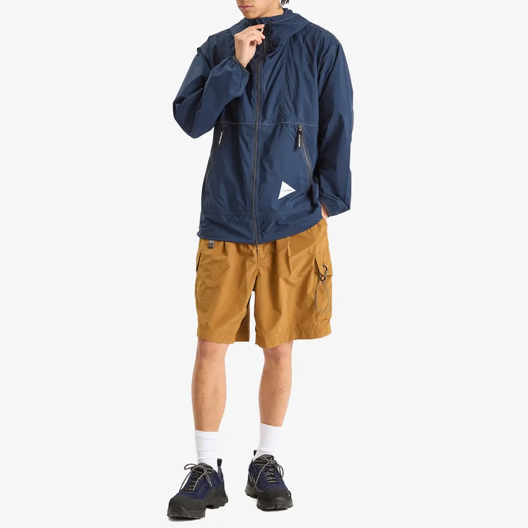 And Wander Men's Pertex Wind Jacket Navy | 5745121015-120 | FOOTY.COM
