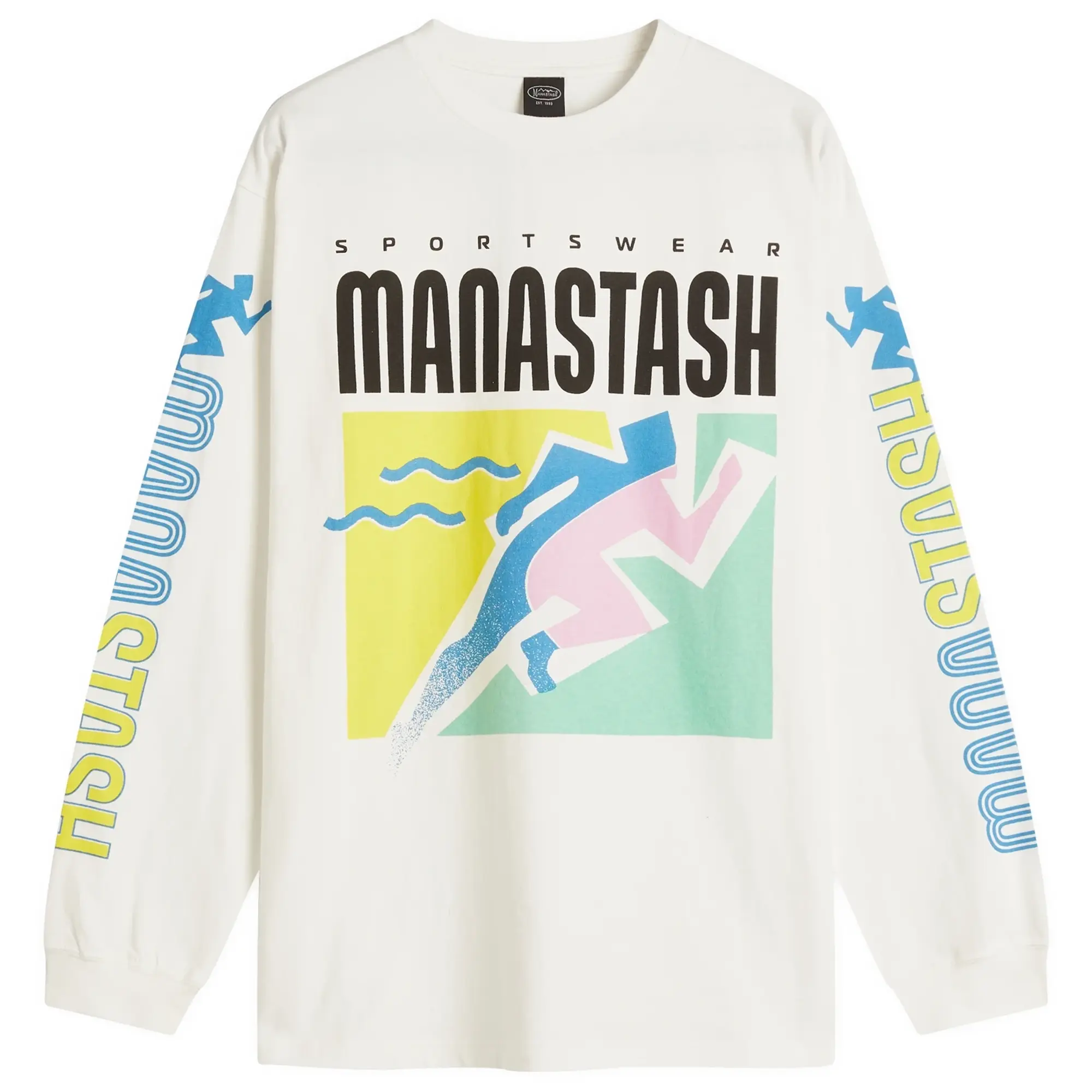 Manastash Men's Re:Ctn Long Sleeve T&F T-Shirt White