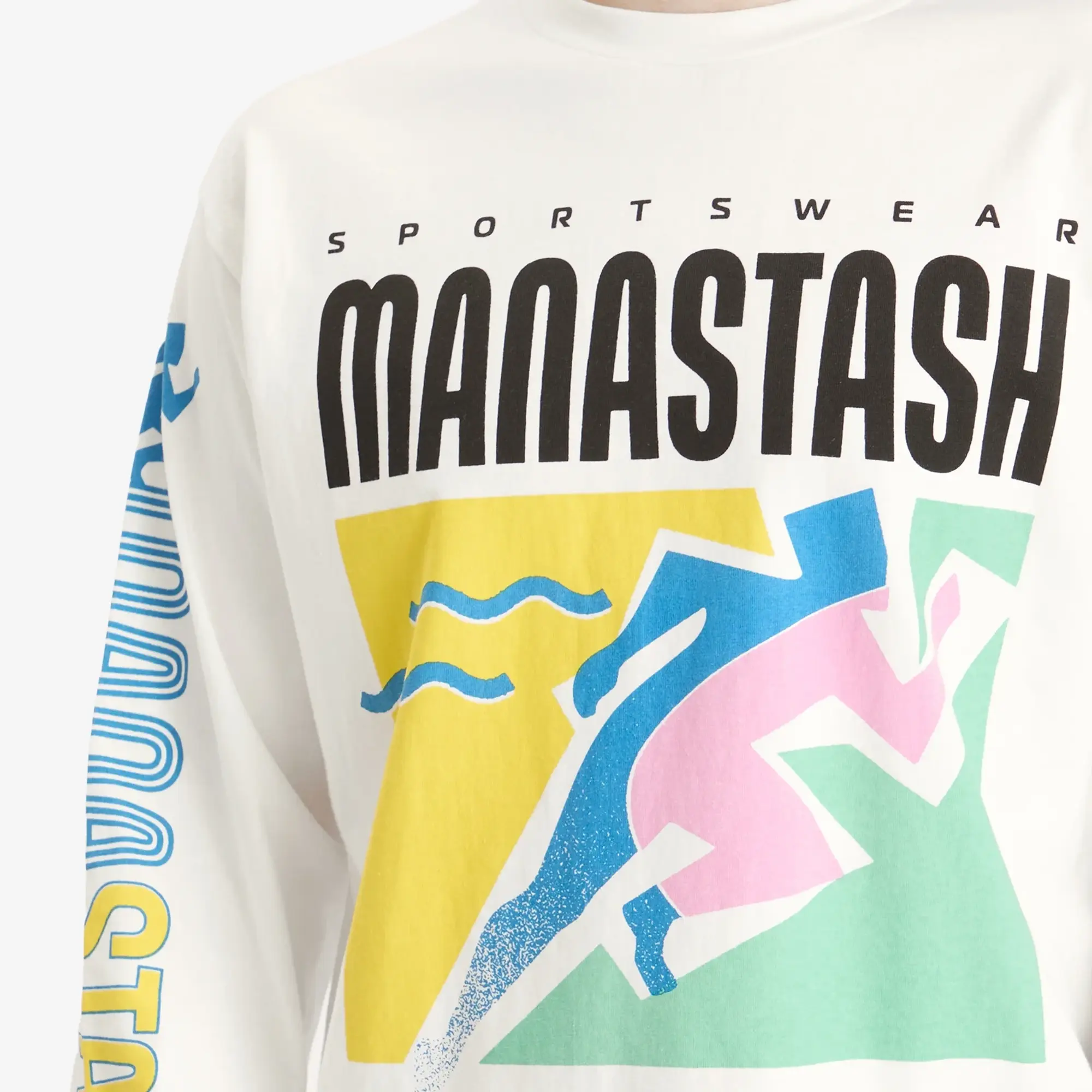 Manastash Men's Re:Ctn Long Sleeve T&F T-Shirt White