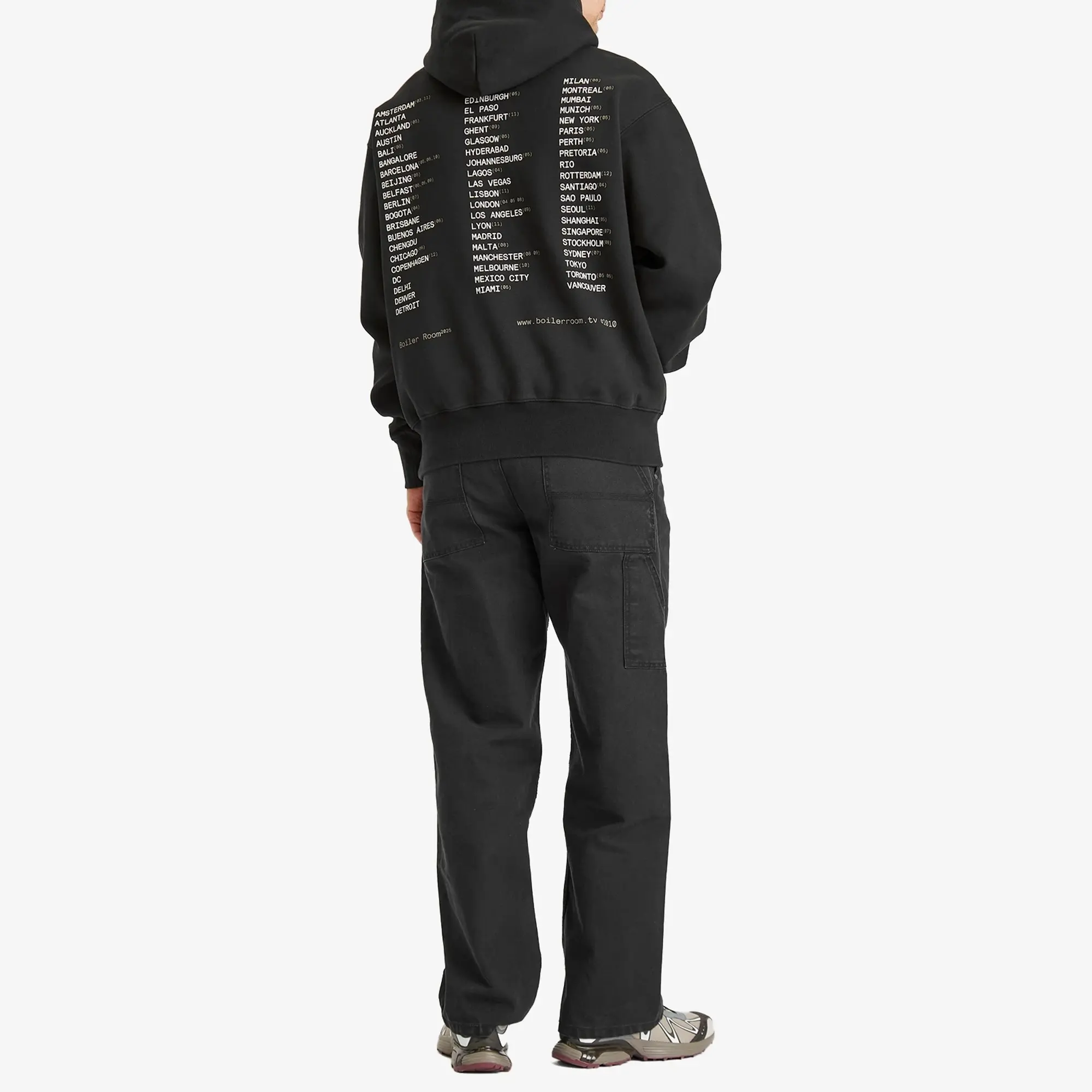 Boiler Room Men's World Tour Hoodie Black