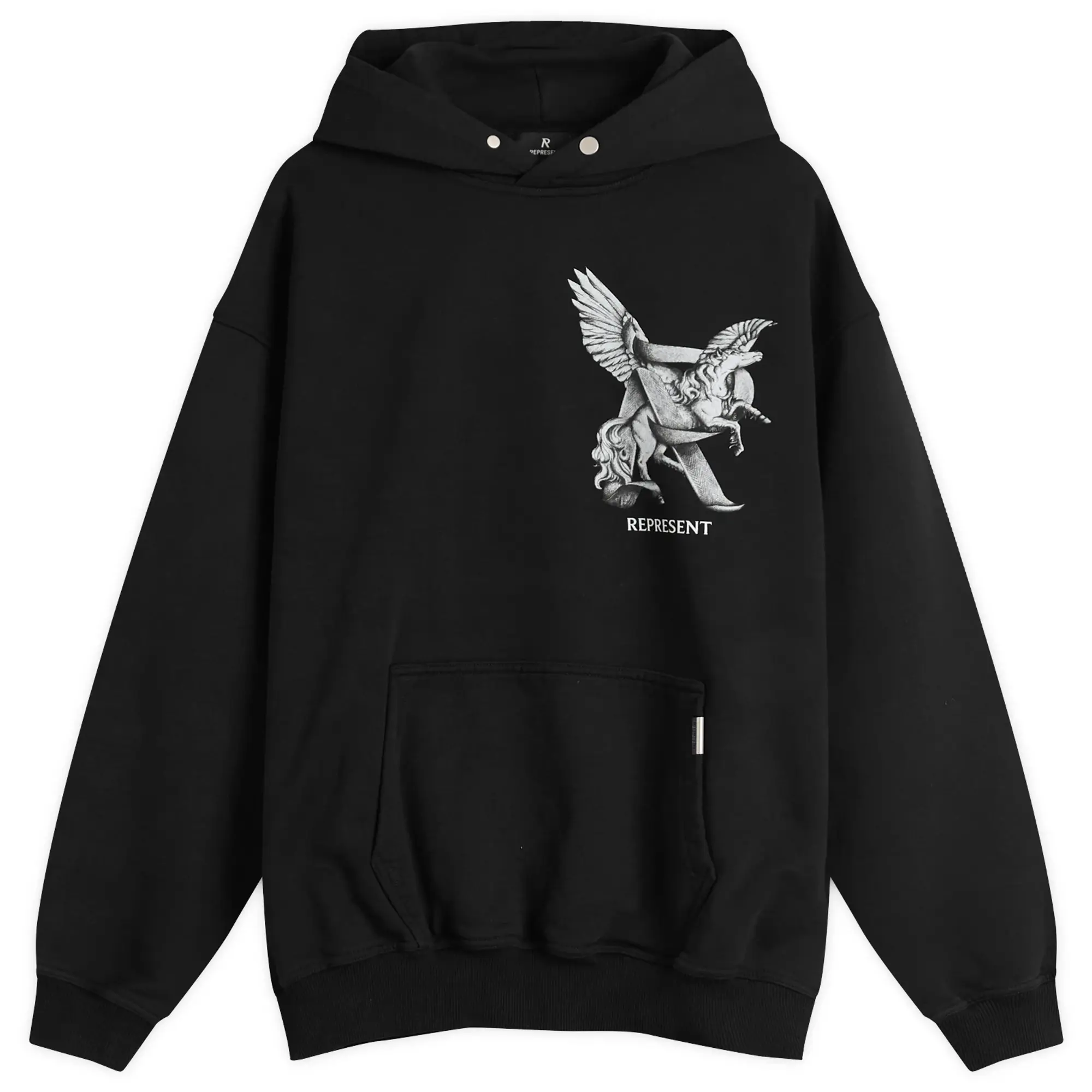 Represent Men's Elegance In Motion Hoodie Jet Black