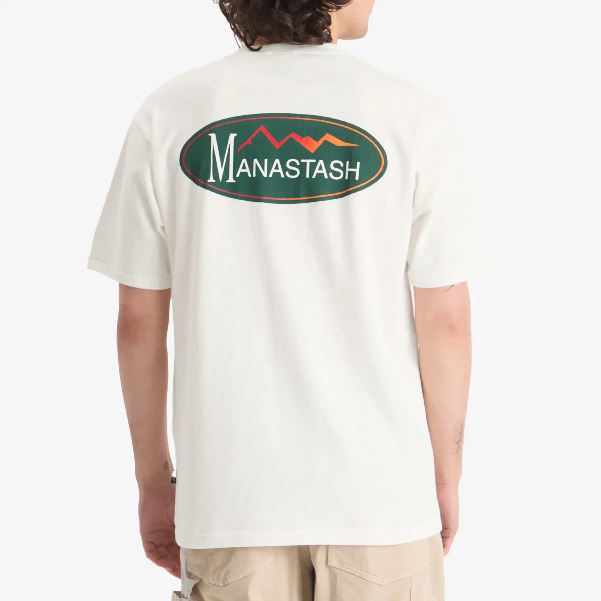 Manastash Men's Hemp Original Logo T-Shirt White