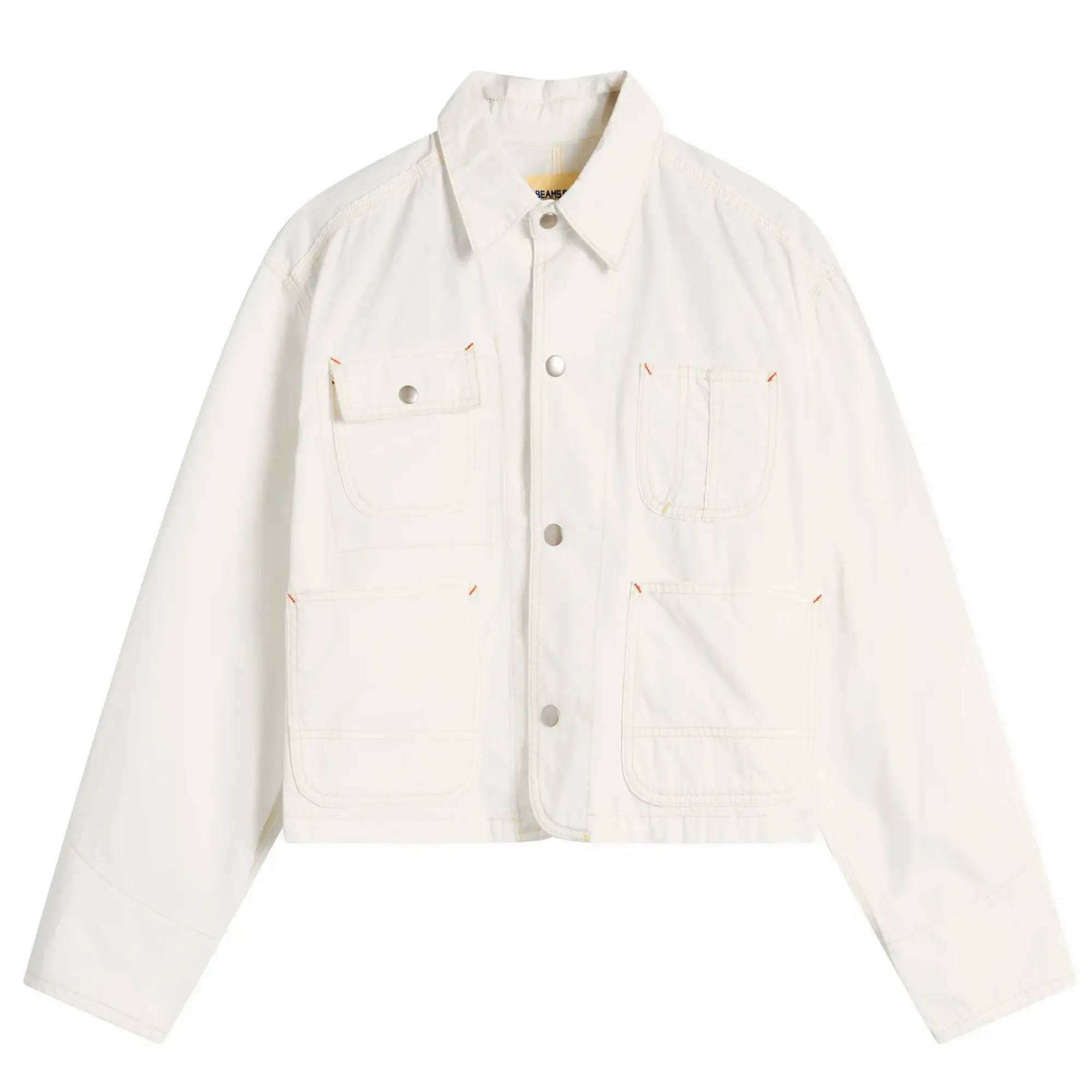 Beams Boy Women's Short Denim Jacket Off White