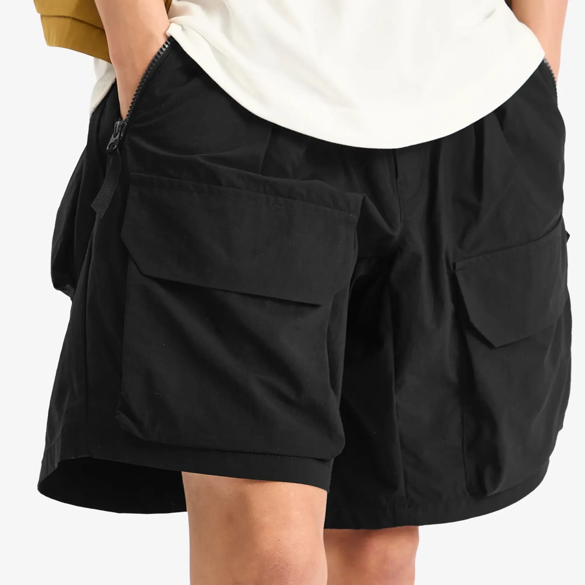 And Wander Men's Twill Shorts Black
