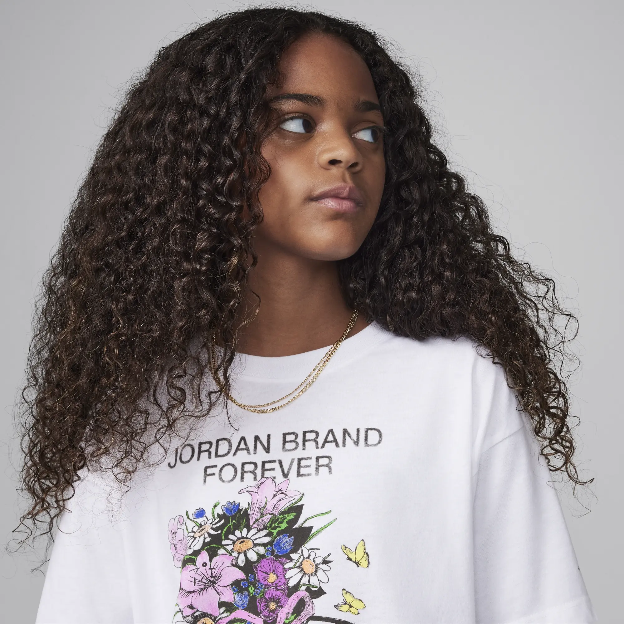 Nike Jordan Older Kids' Jordan Brand Forever T-Shirt - White - Cotton
