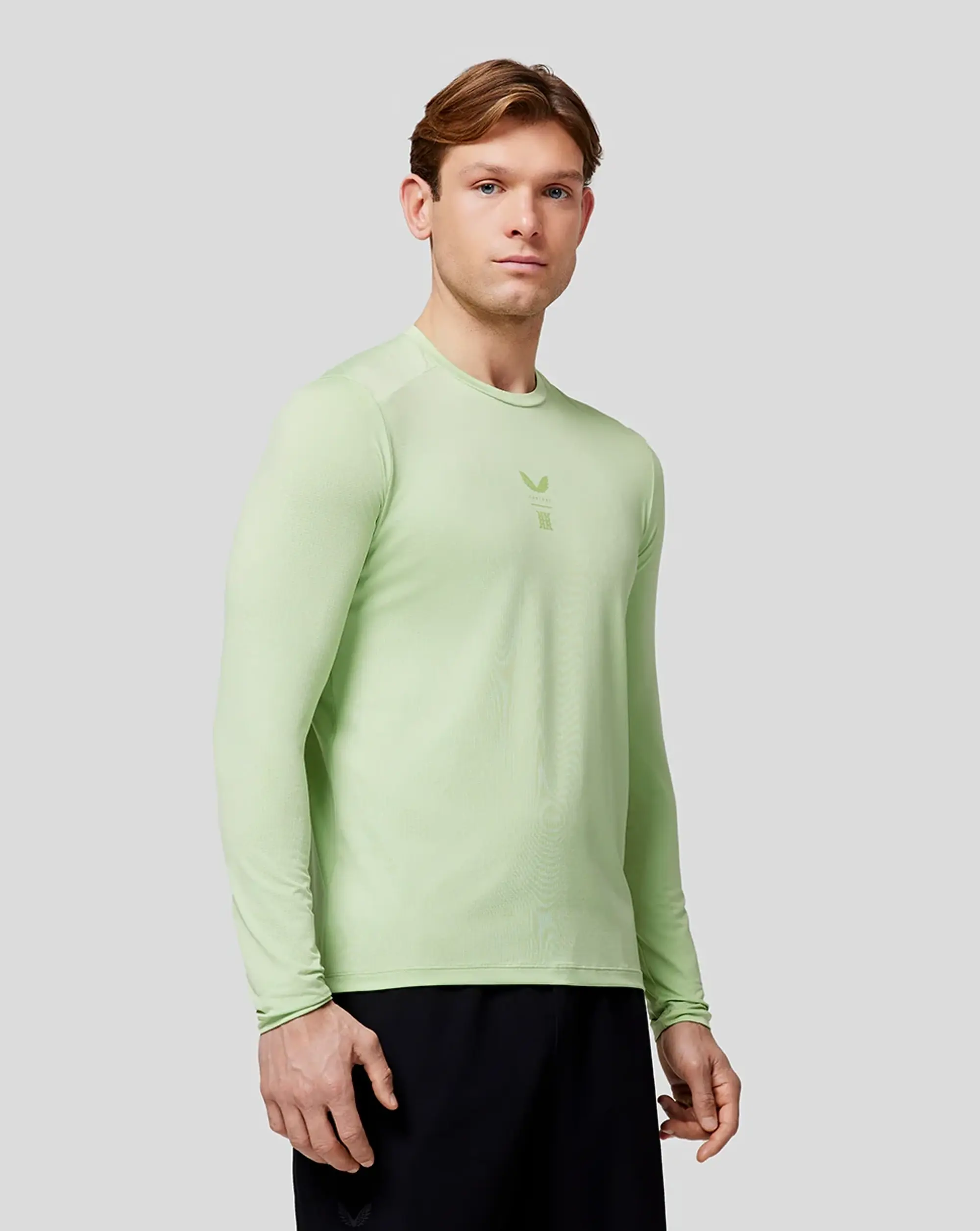 Castore Men’s Reiss Long Sleeve Performance T-shirt - Iced Citrus