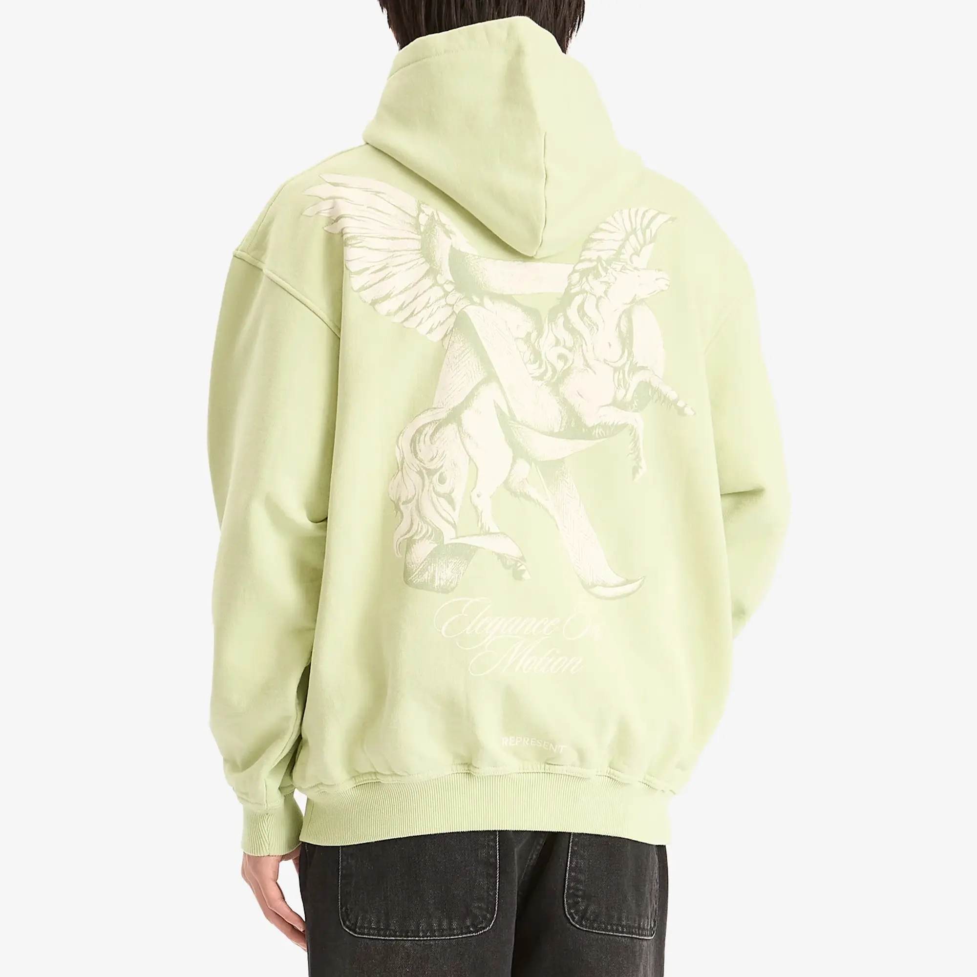 Represent Men's Elegance In Motion Hoodie Matcha