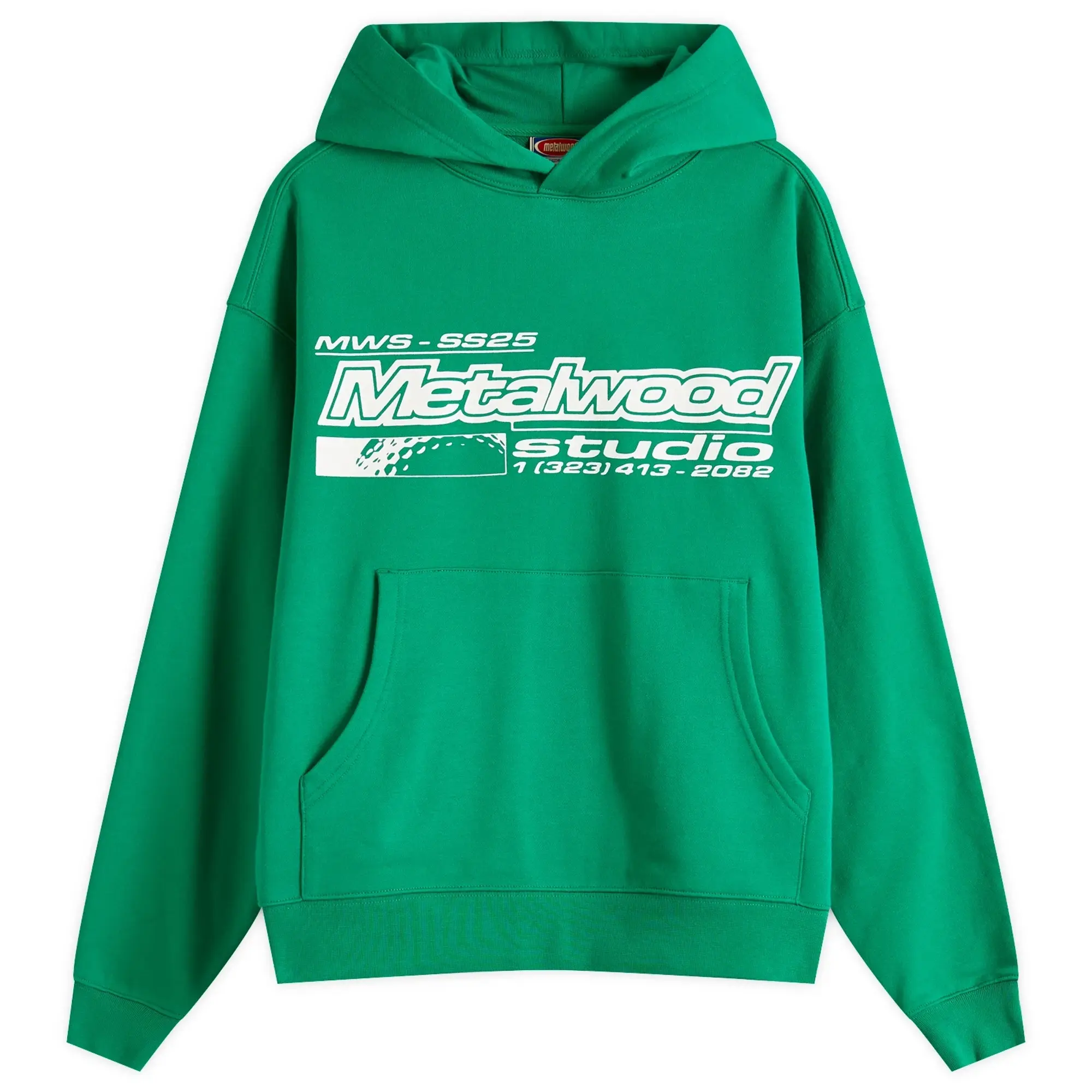 Metalwood Studio Men's La Brea Shop Hoodie Green
