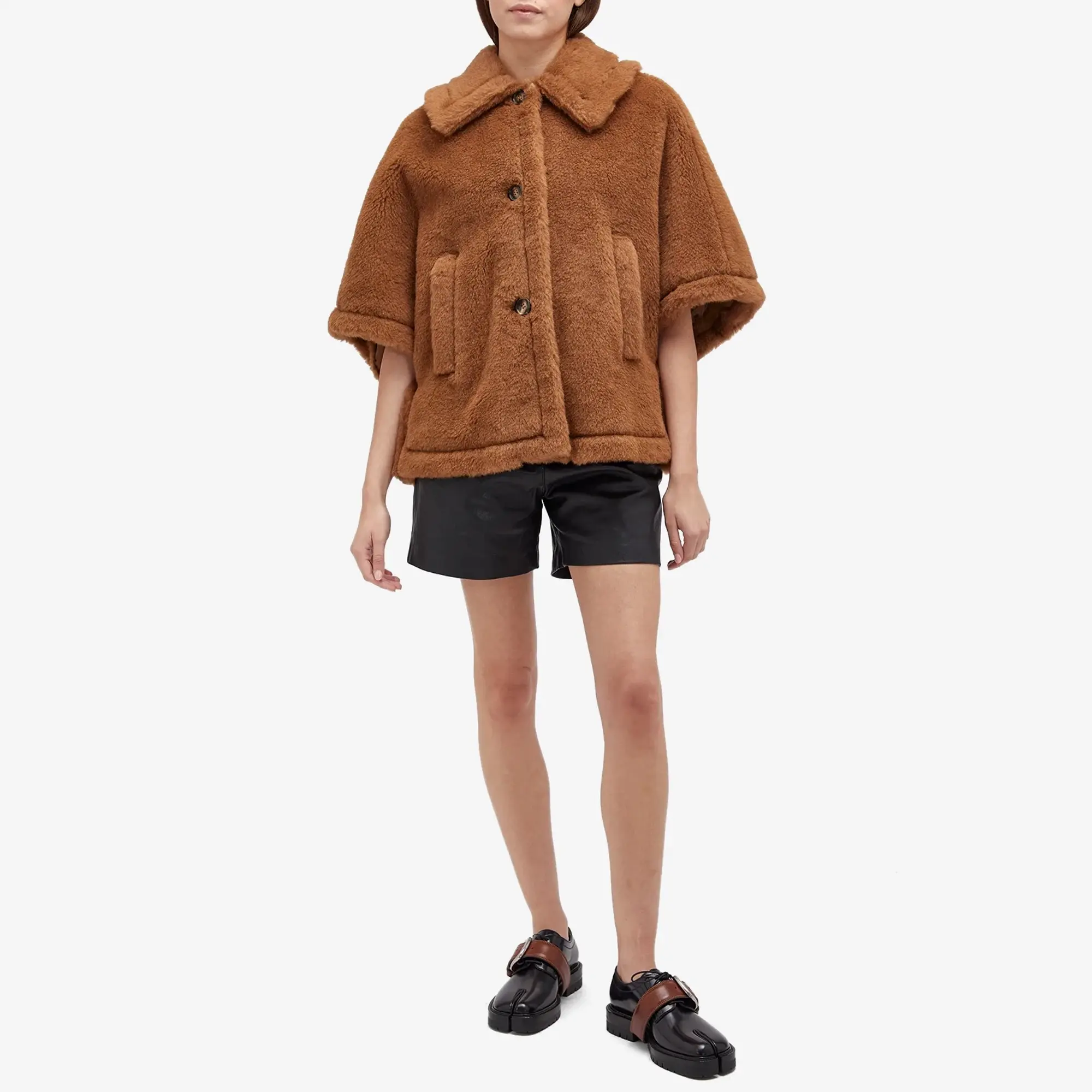 Max Mara Women's Tenebre Teddy Gilet Camel