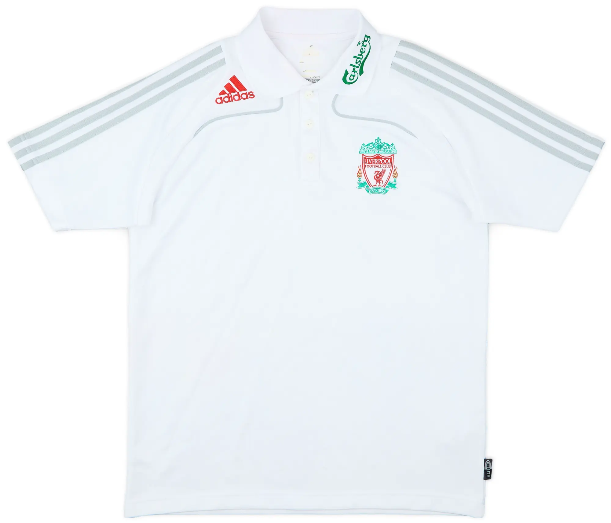 2008-09 Liverpool adidas Polo Shirt - 9/10 - (M)