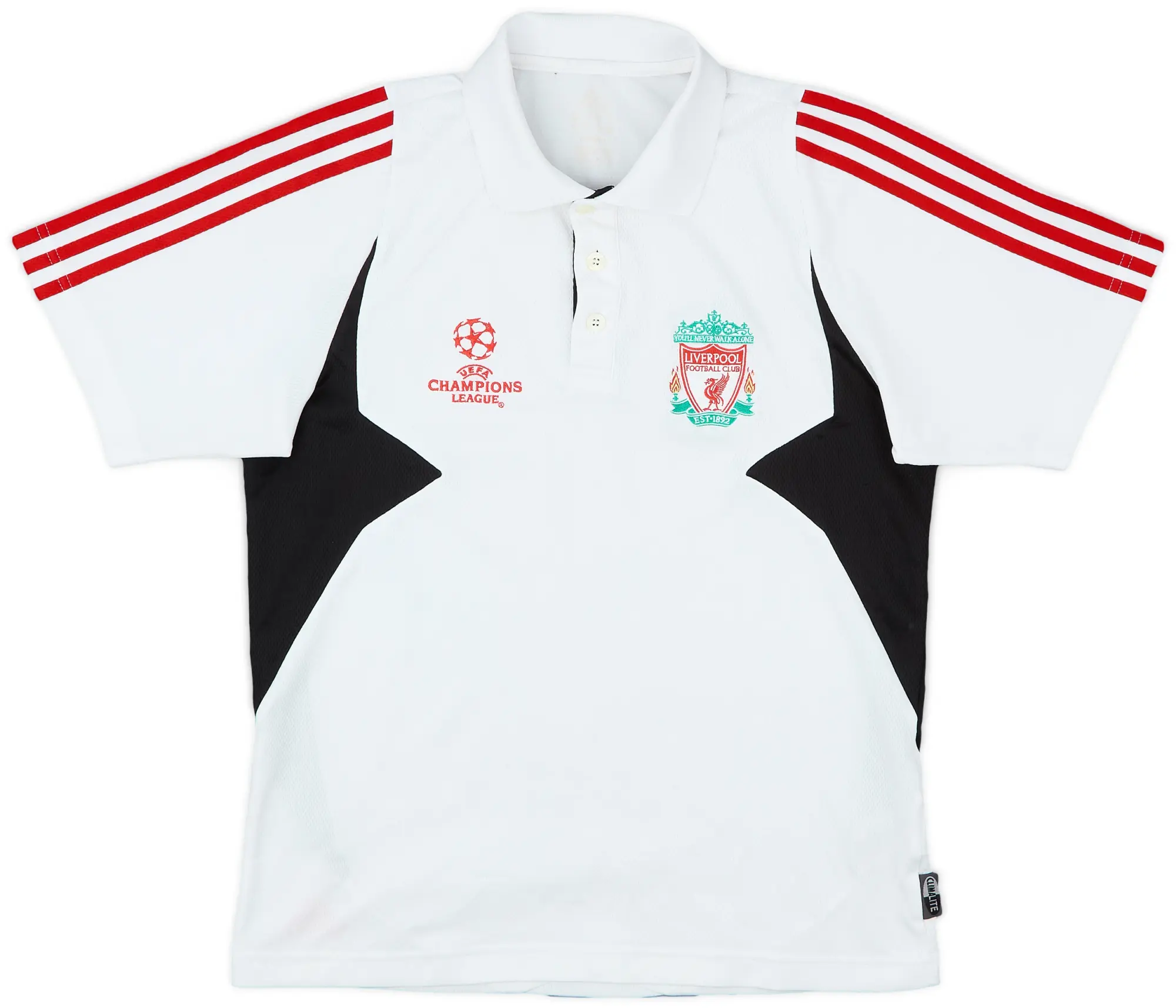 2007-08 Liverpool adidas CL Polo Shirt - 8/10 - (M)