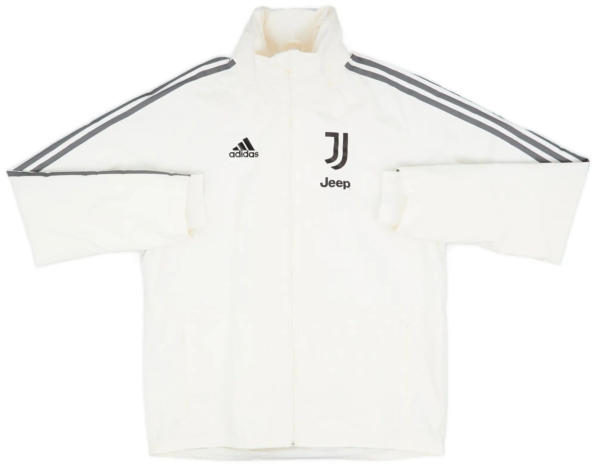 2021-22 Juventus adidas Hooded Rain Jacket - 10/10 - (M)