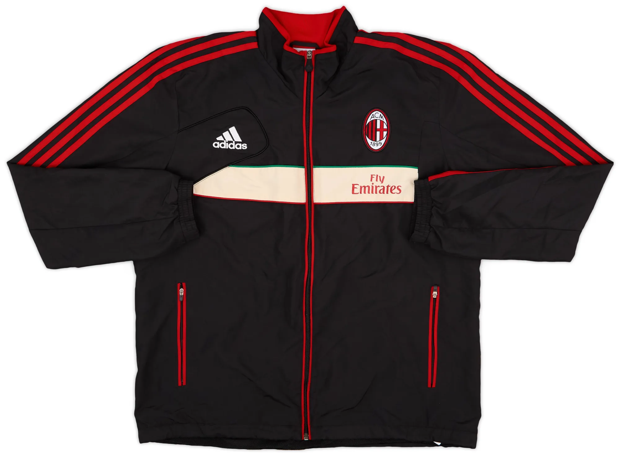 2012-13 AC Milan adidas Track Jacket - 6/10 - (XL)