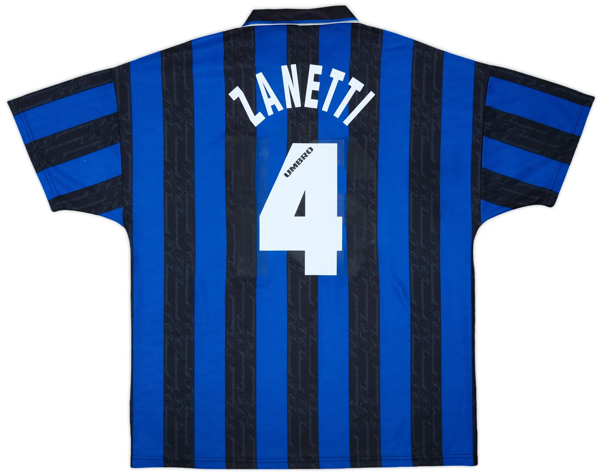 1996-97 Inter Milan Home Shirt Zanetti #4 - 5/10 - (XL)