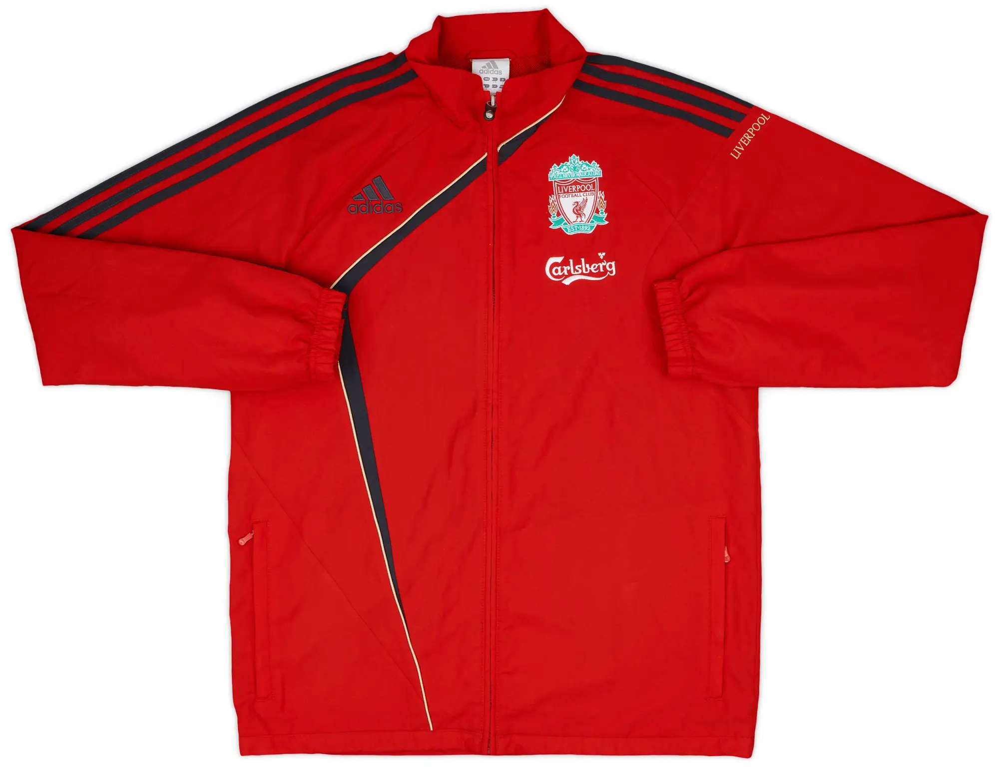 2009-10 Liverpool adidas Track Jacket - 8/10 - (M)