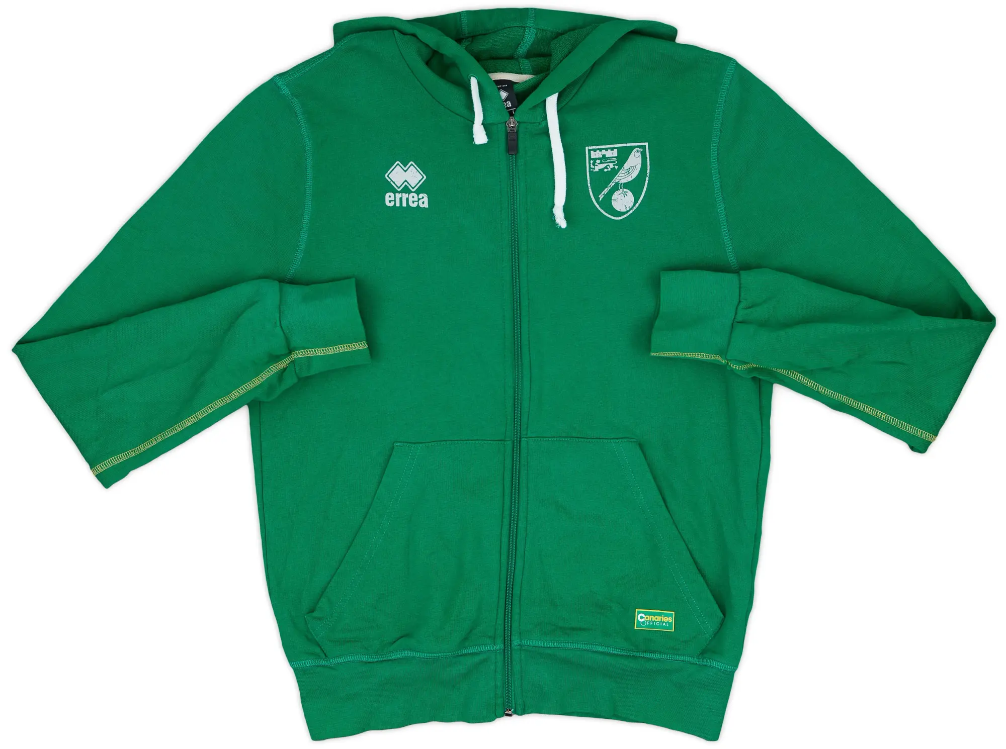 2013-14 Norwich Errea Hooded Track Jacket - 5/10 - (L)