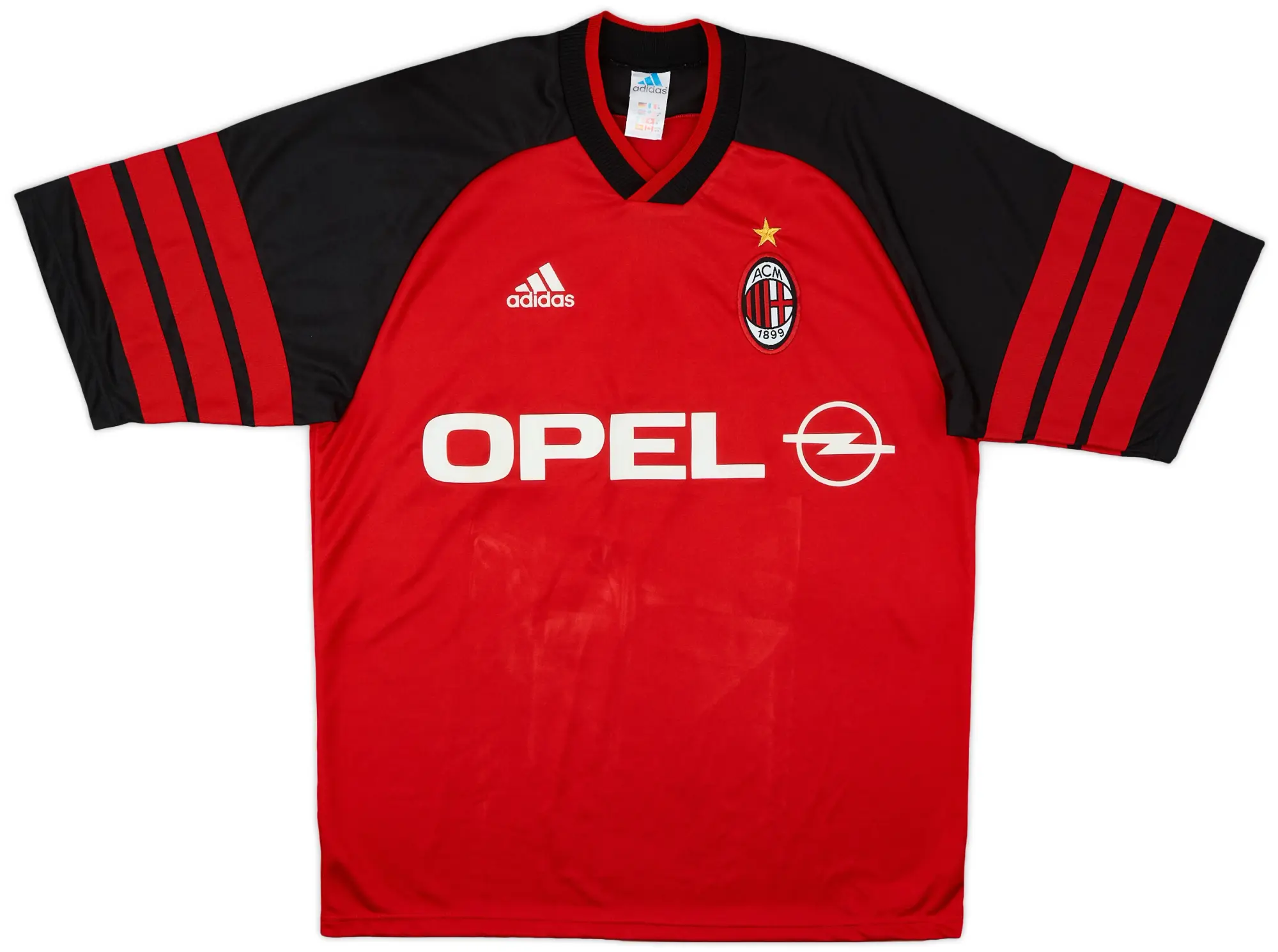 1998-99 AC Milan adidas Training Shirt - 9/10 - (M)