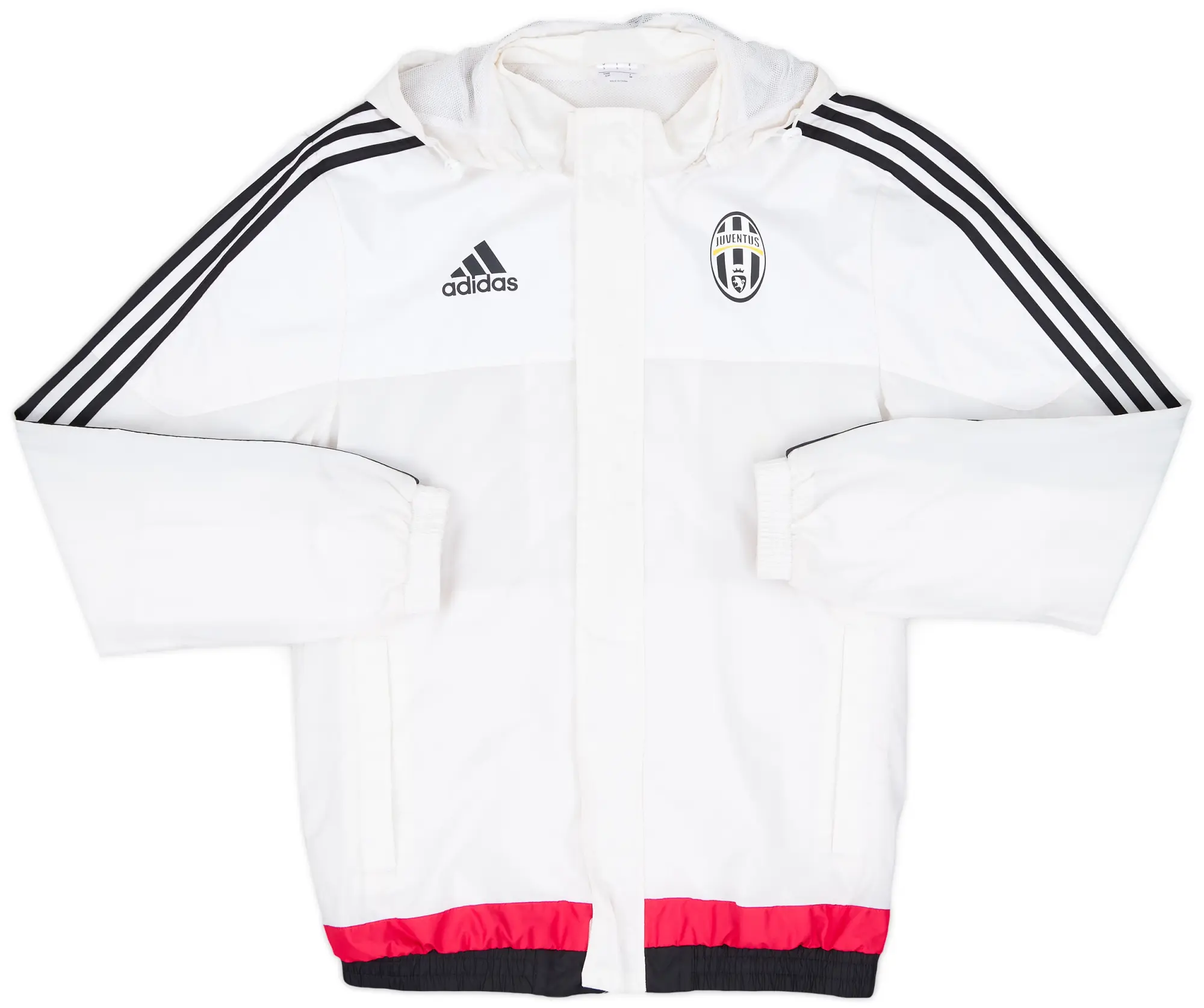 2015-16 Juventus adidas Hooded Rain Jacket - 7/10 - (S)
