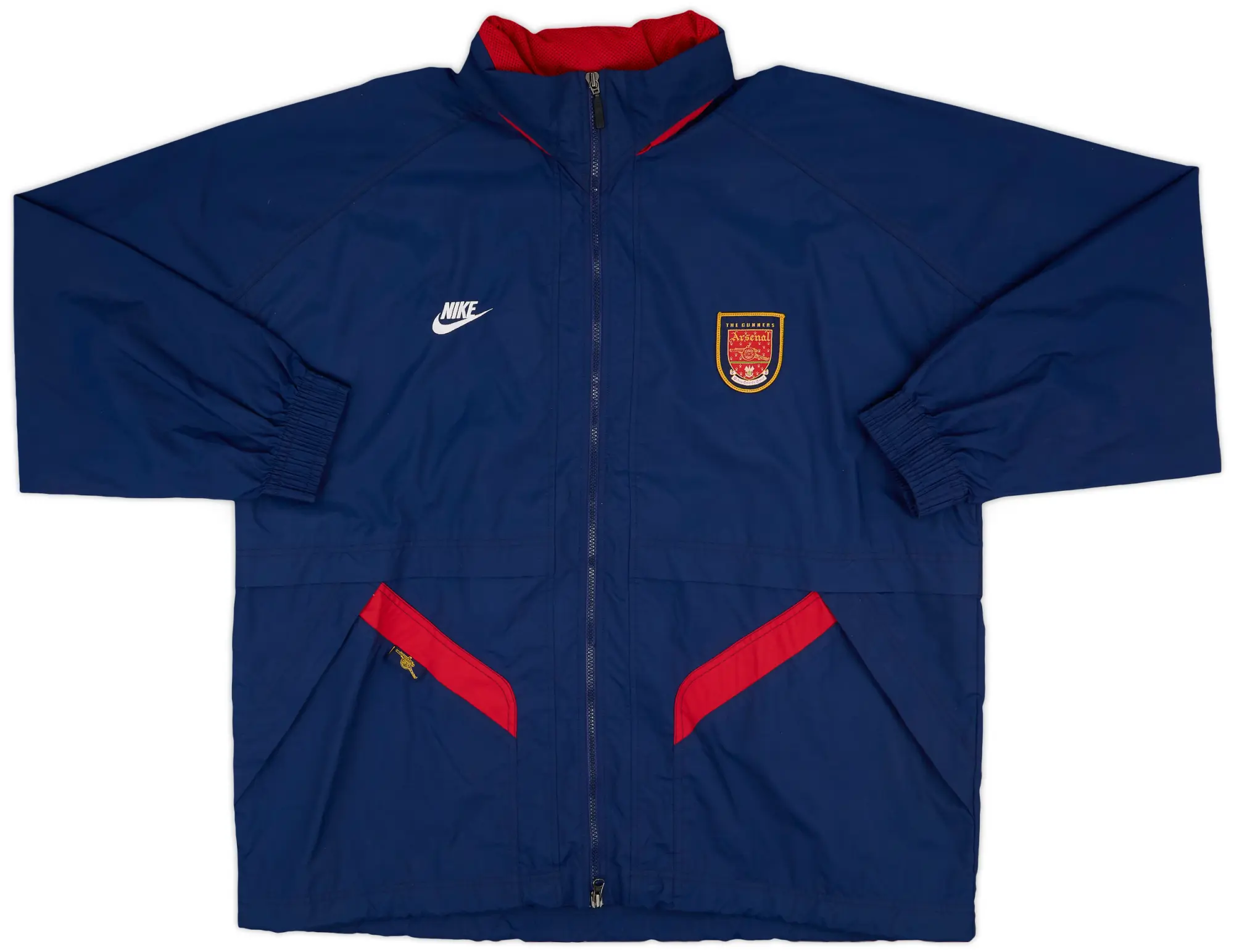 1998-99 Arsenal Nike Hooded Rain Jacket - 8/10 - (XL)