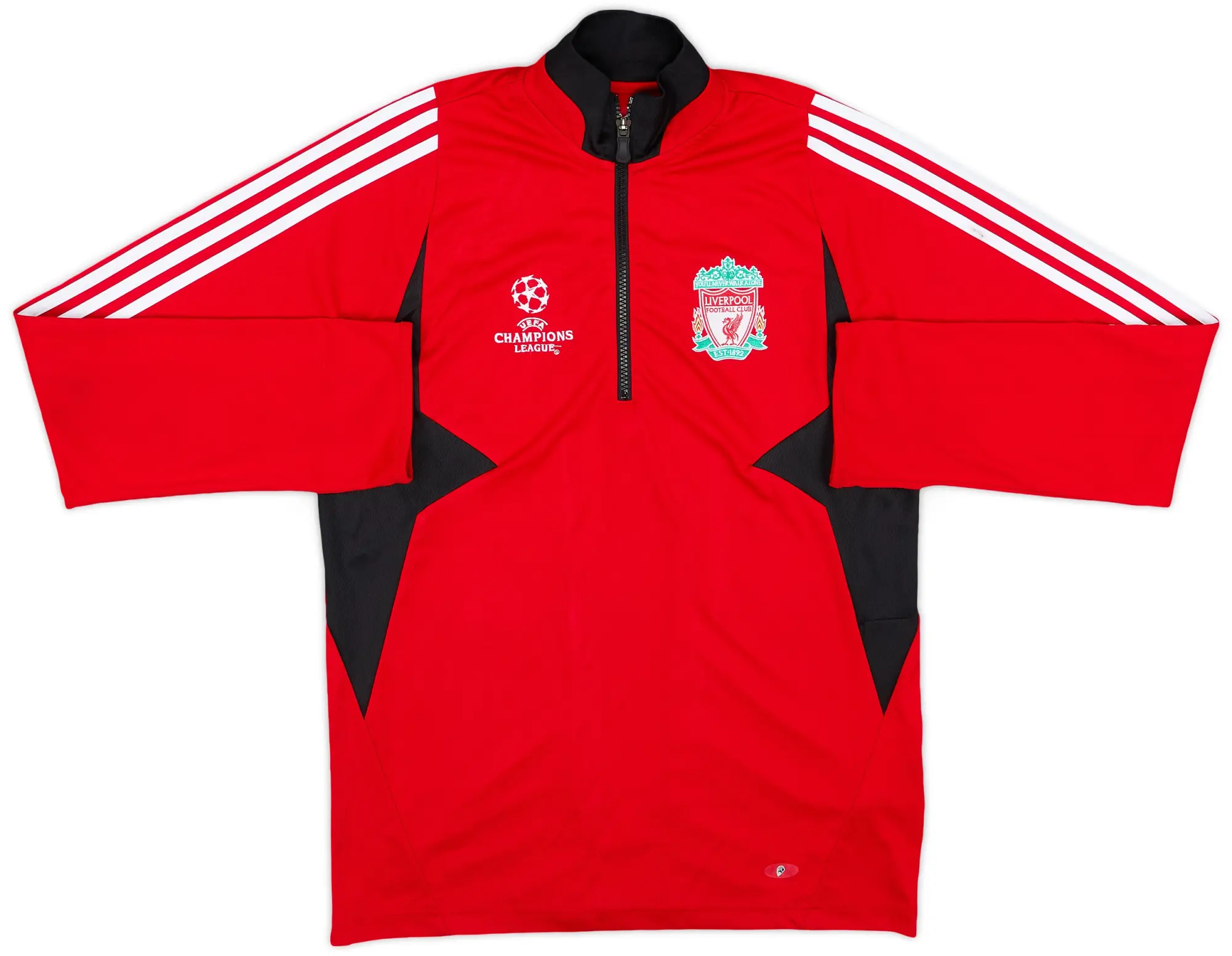 2009-10 Liverpool adidas CL 1/4 Zip Training Top - 7/10 - (M)