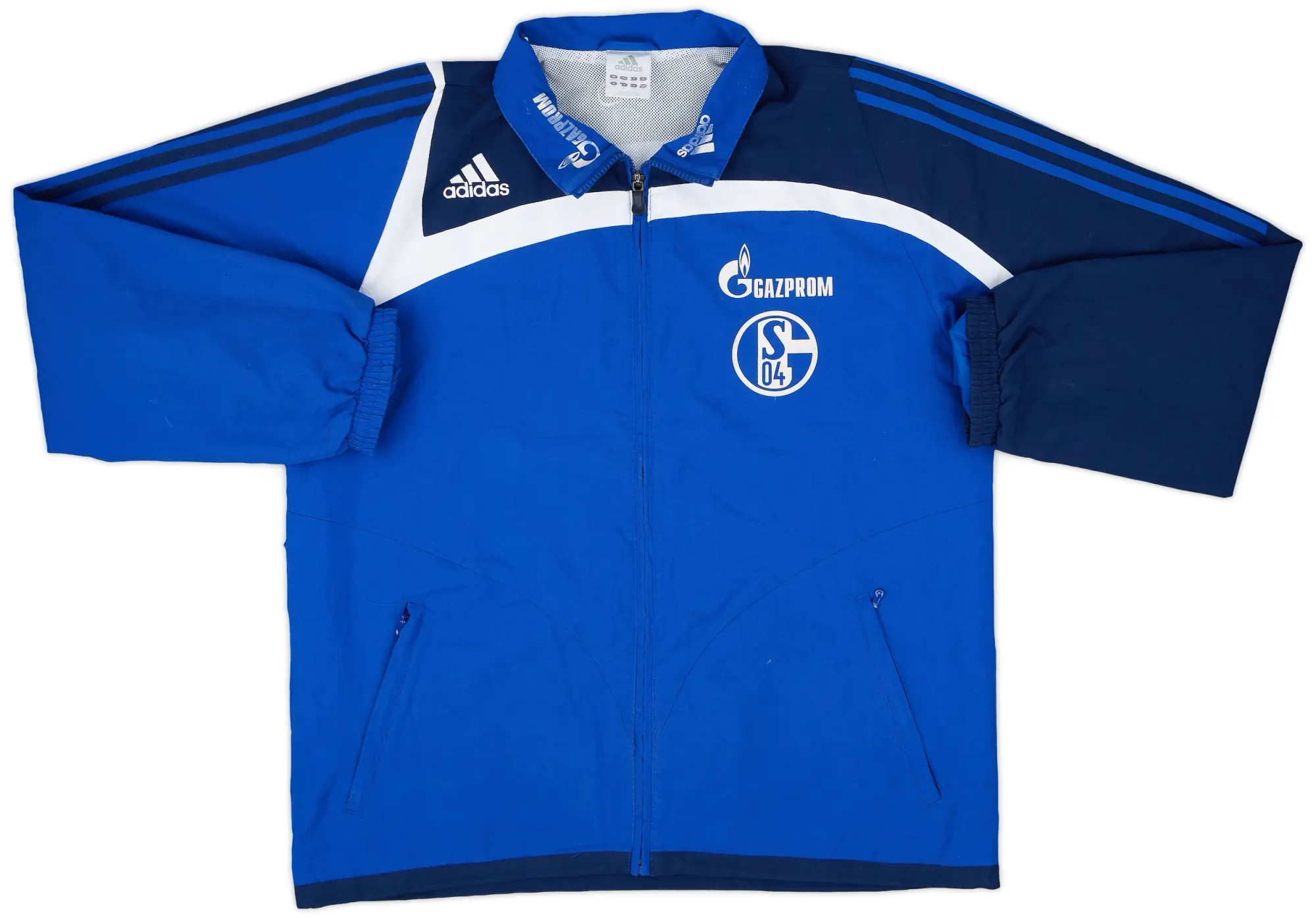 2007-08 Schalke adidas Track Jacket - 6/10 - (L/XL)