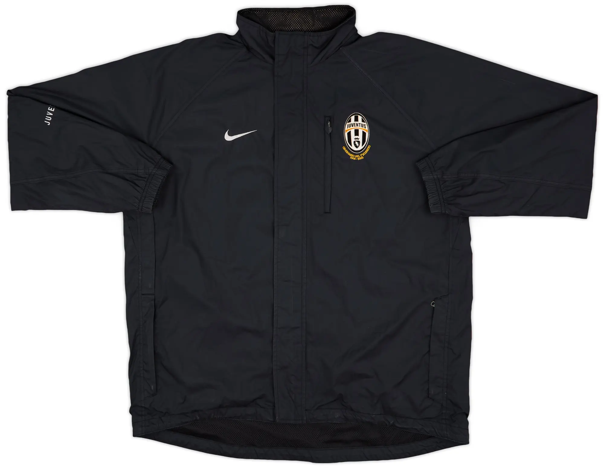 2005-06 Juventus Nike Centenary Hooded Rain Jacket - 7/10 - (L)