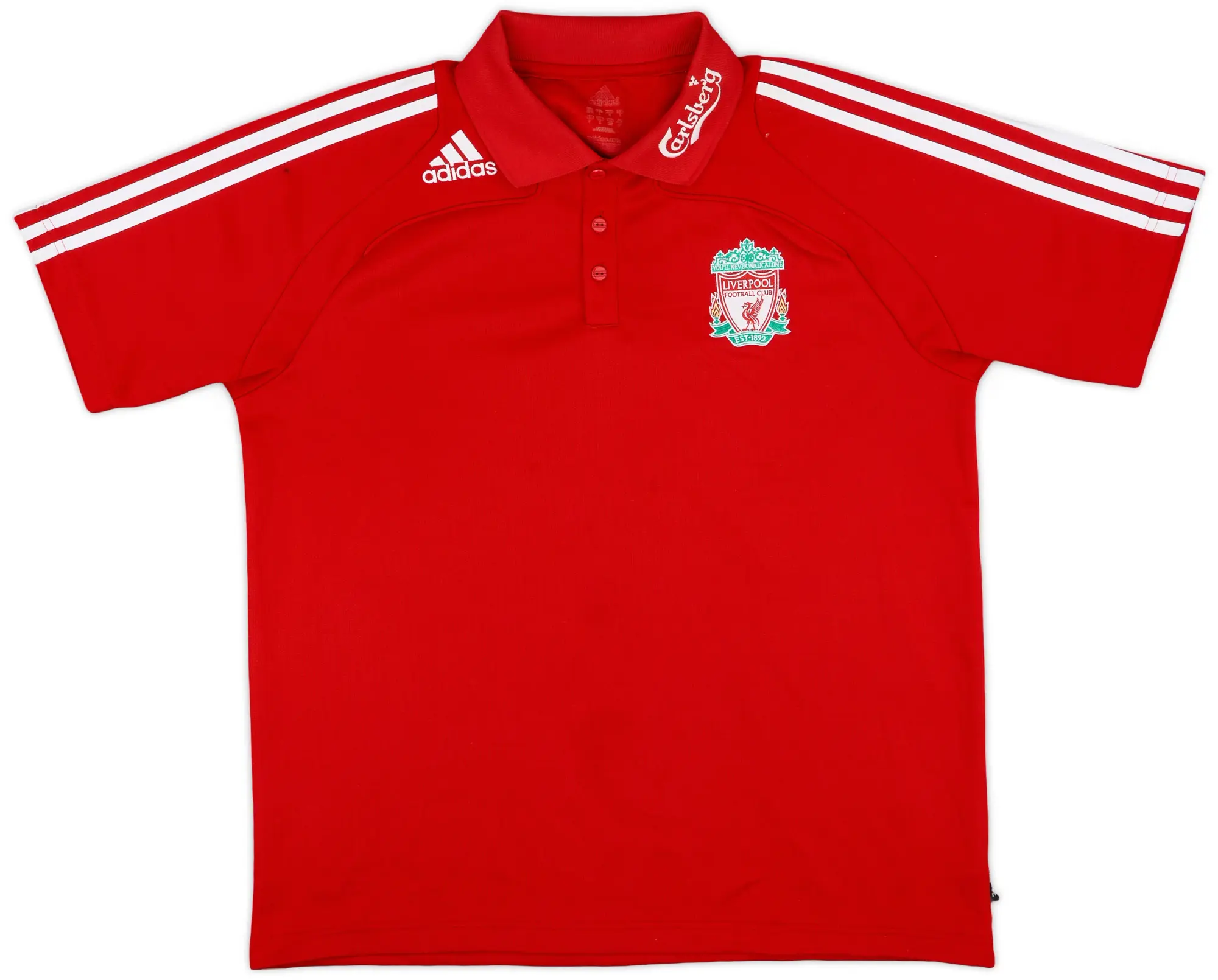 2008-09 Liverpool adidas Polo Shirt - 8/10 - (XL)