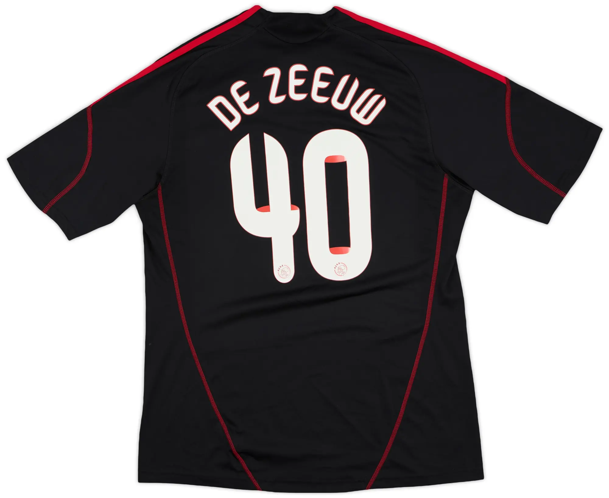 2009-10 Ajax Away Shirt De Zeeuw #40 - 8/10 - (L)