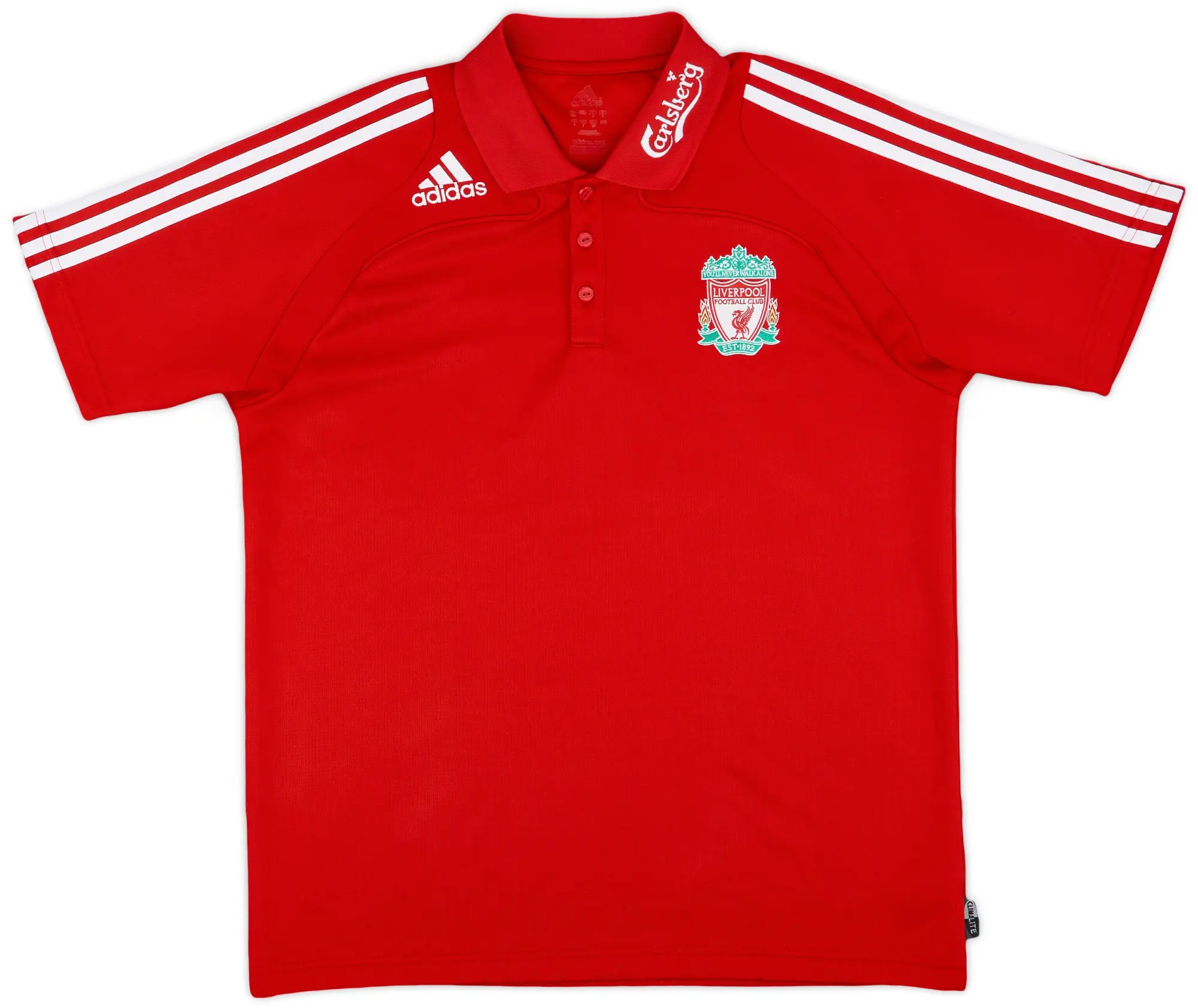 2008-09 Liverpool adidas Polo Shirt - 9/10 - (XL)