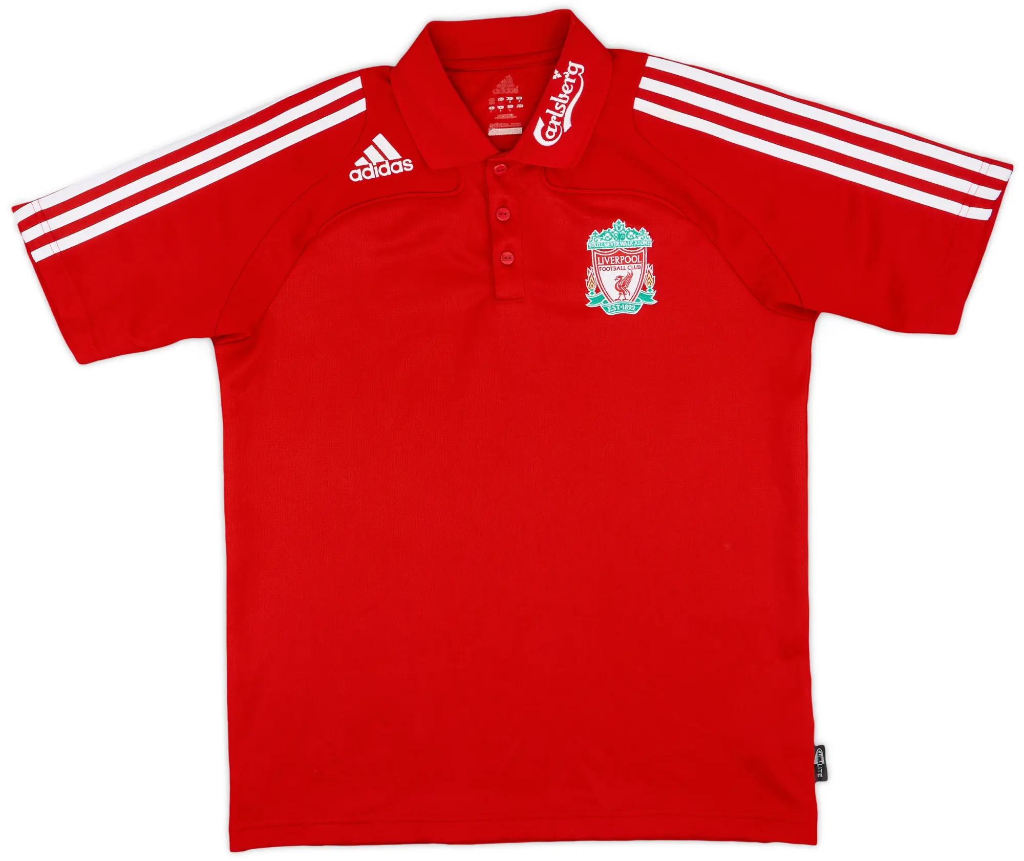 2008-09 Liverpool adidas Polo Shirt - 8/10 - (L)