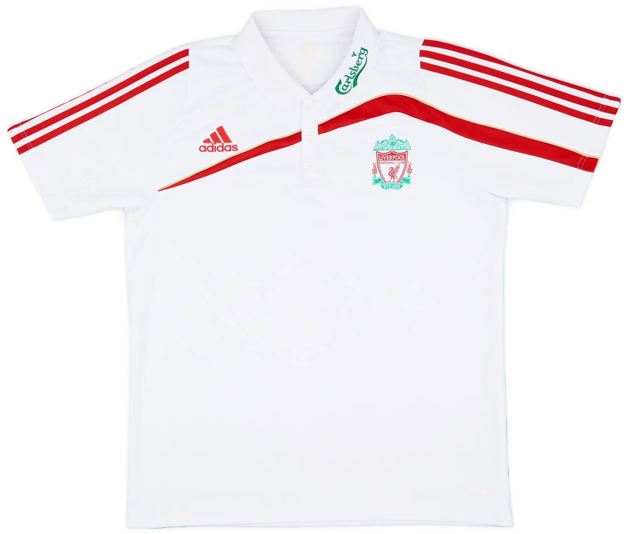 2009-10 Liverpool adidas Polo Shirt - 8/10 - (XL)